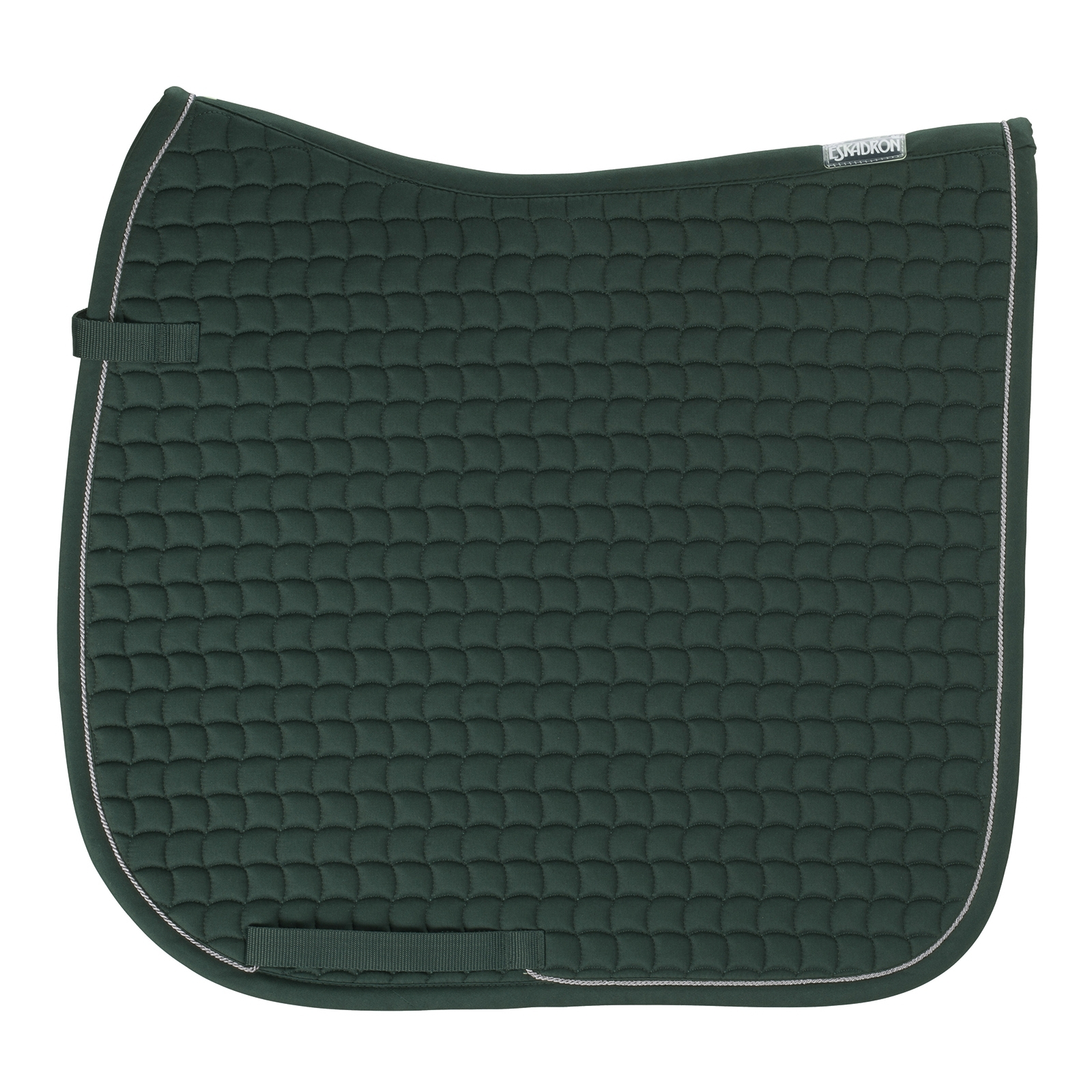 Forest Dark Green Tapis de selle de dressage coton Eskadron Argent