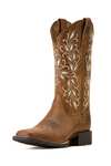 Ariat Bottes western Round Up Holly &agrave; bout carr&eacute; large pour femme  
