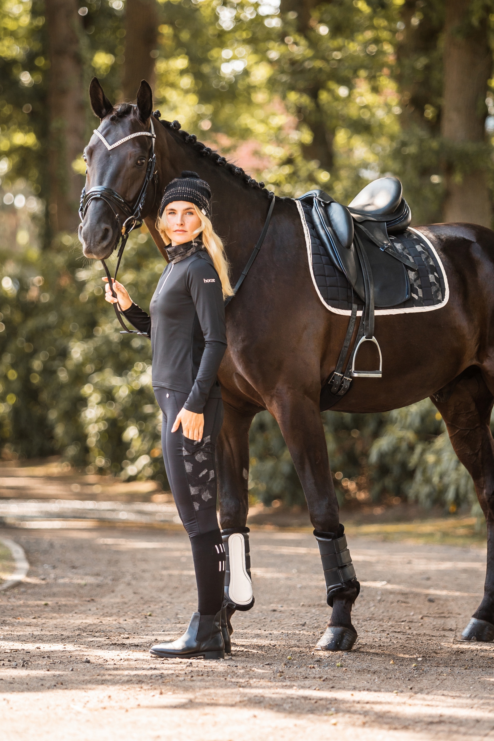 Tapis de selle r&eacute;fl&eacute;chissant Horze Luminox