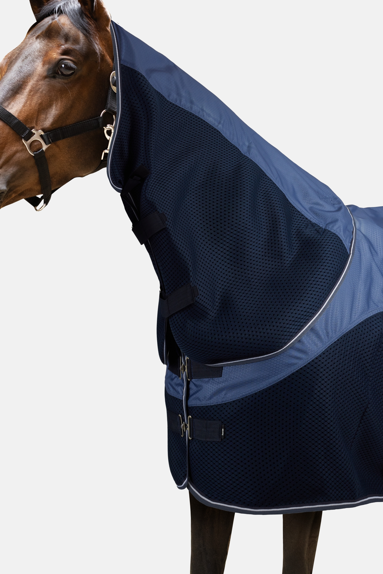 Horze Aircool 3D couverture d&rsquo;ext&eacute;rieur imperm&eacute;able avec encolure amovible