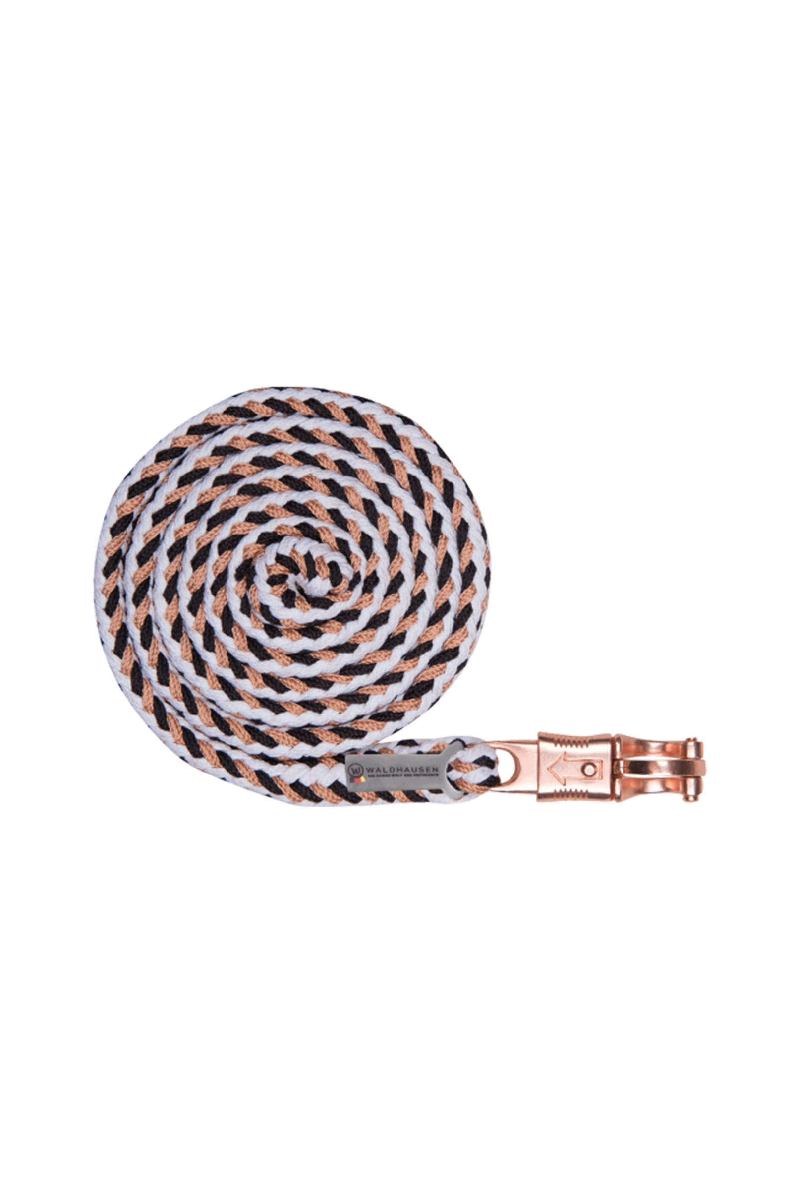 Black/White/Gold Waldhausen Shine Longe Avec Mousqueton Antipanique