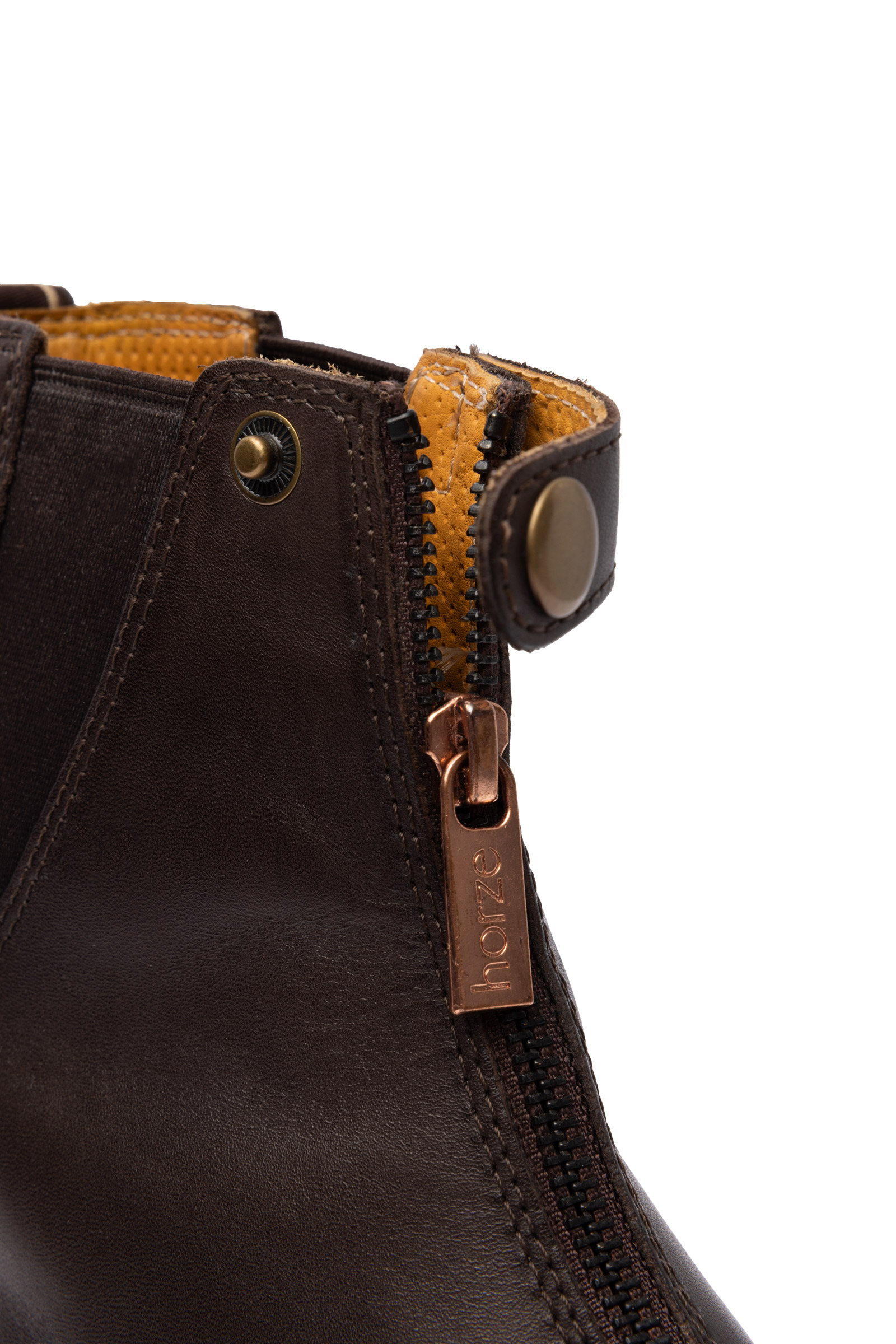 Bottines Jodphur en cuir Horze Rose avec fermeture éclair sur le devant