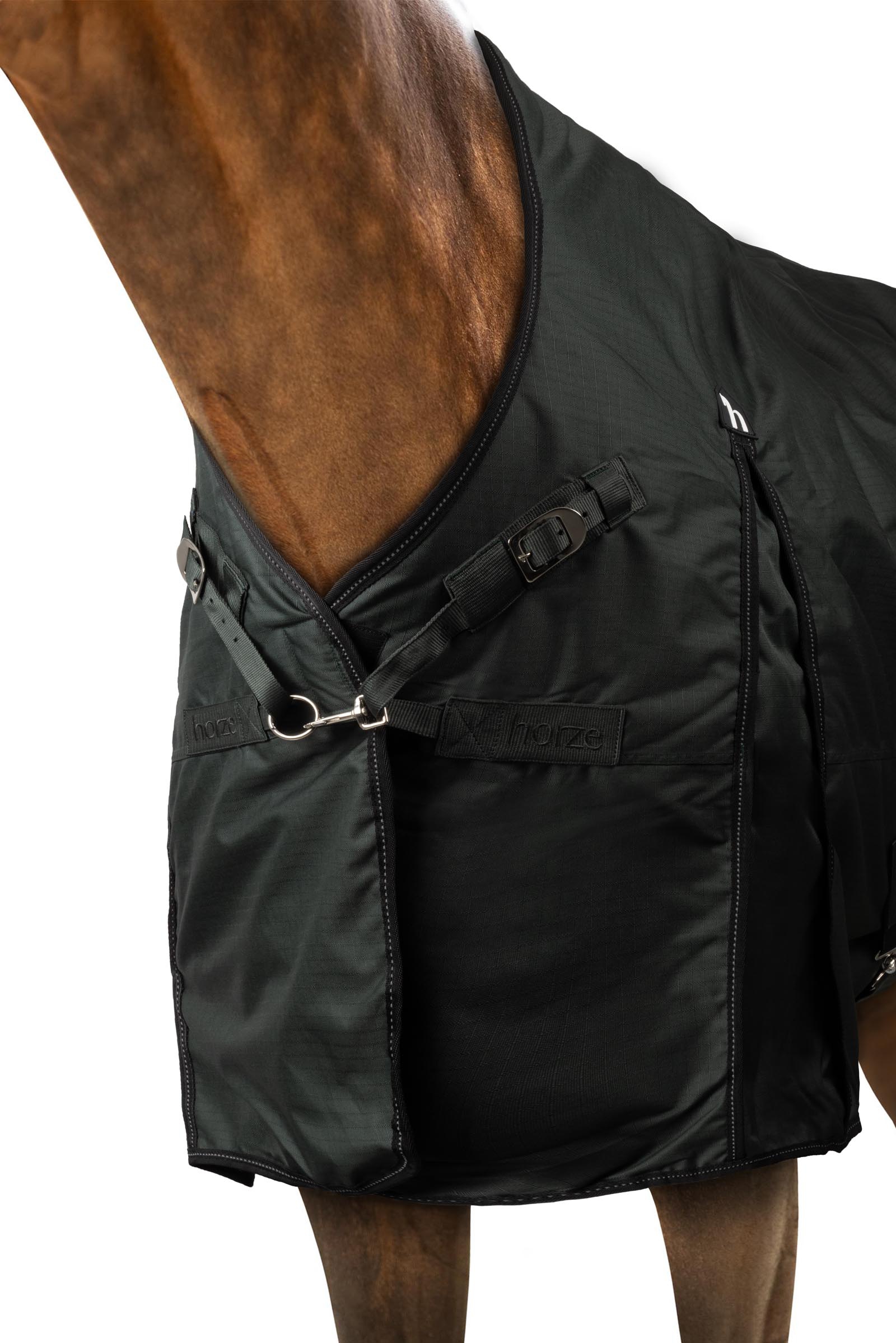 Horze Helsinki couverture d'ext&eacute;rieur avec demi-col, 100 g