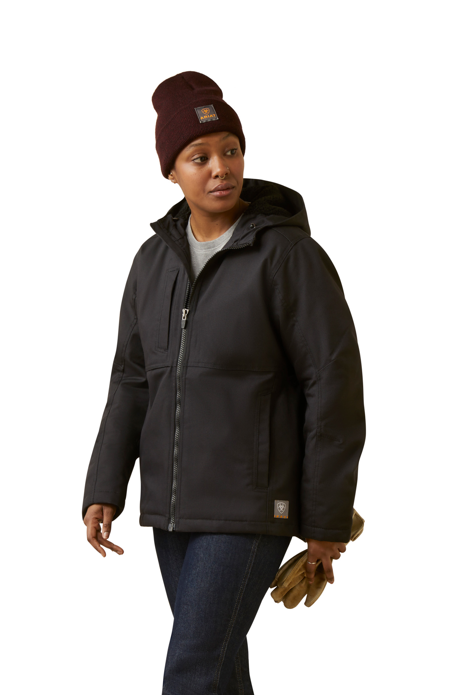 Black Veste isolante Rebar DuraCanvas pour femme