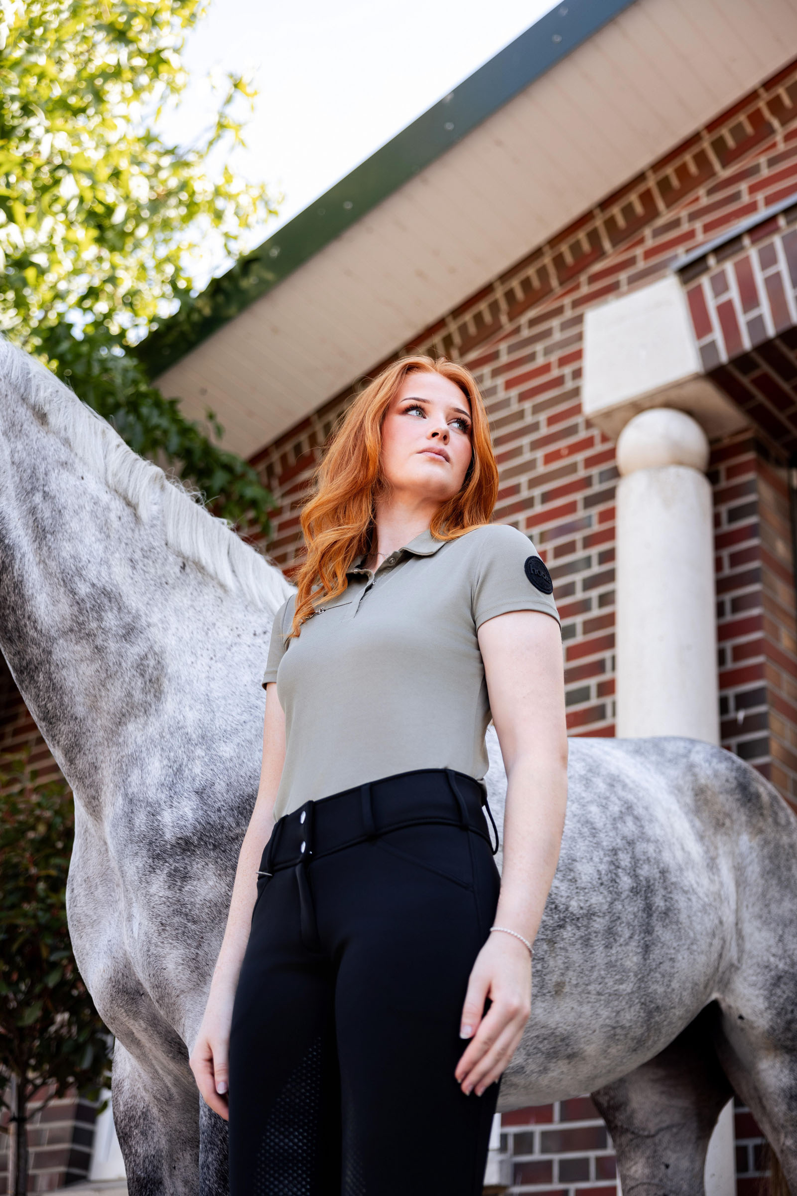 Polo fonctionnel &agrave; manches courtes Horze Denise, femme