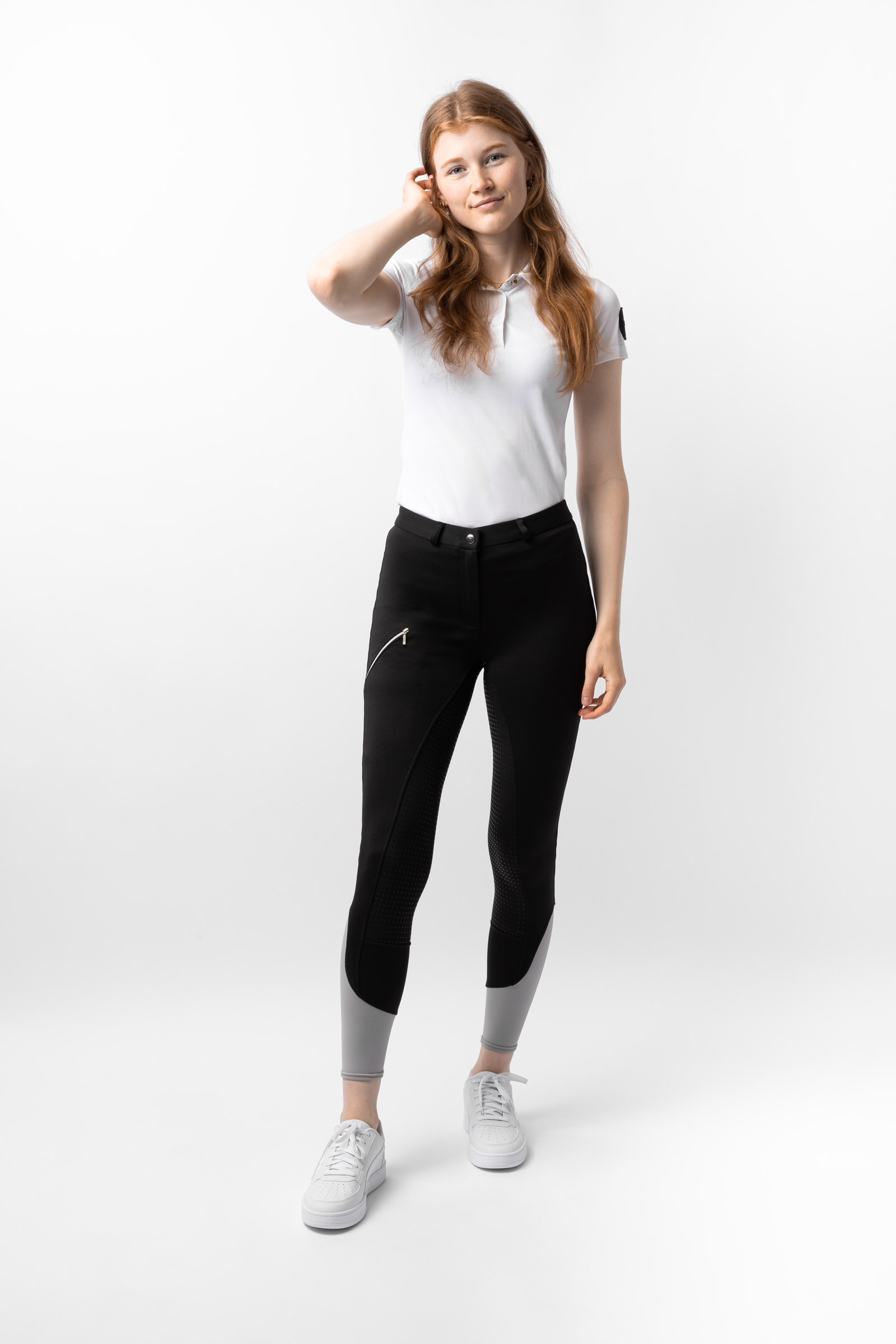 Horze Felicia Pantalons d'&eacute;quitation Thermo avec grip complet