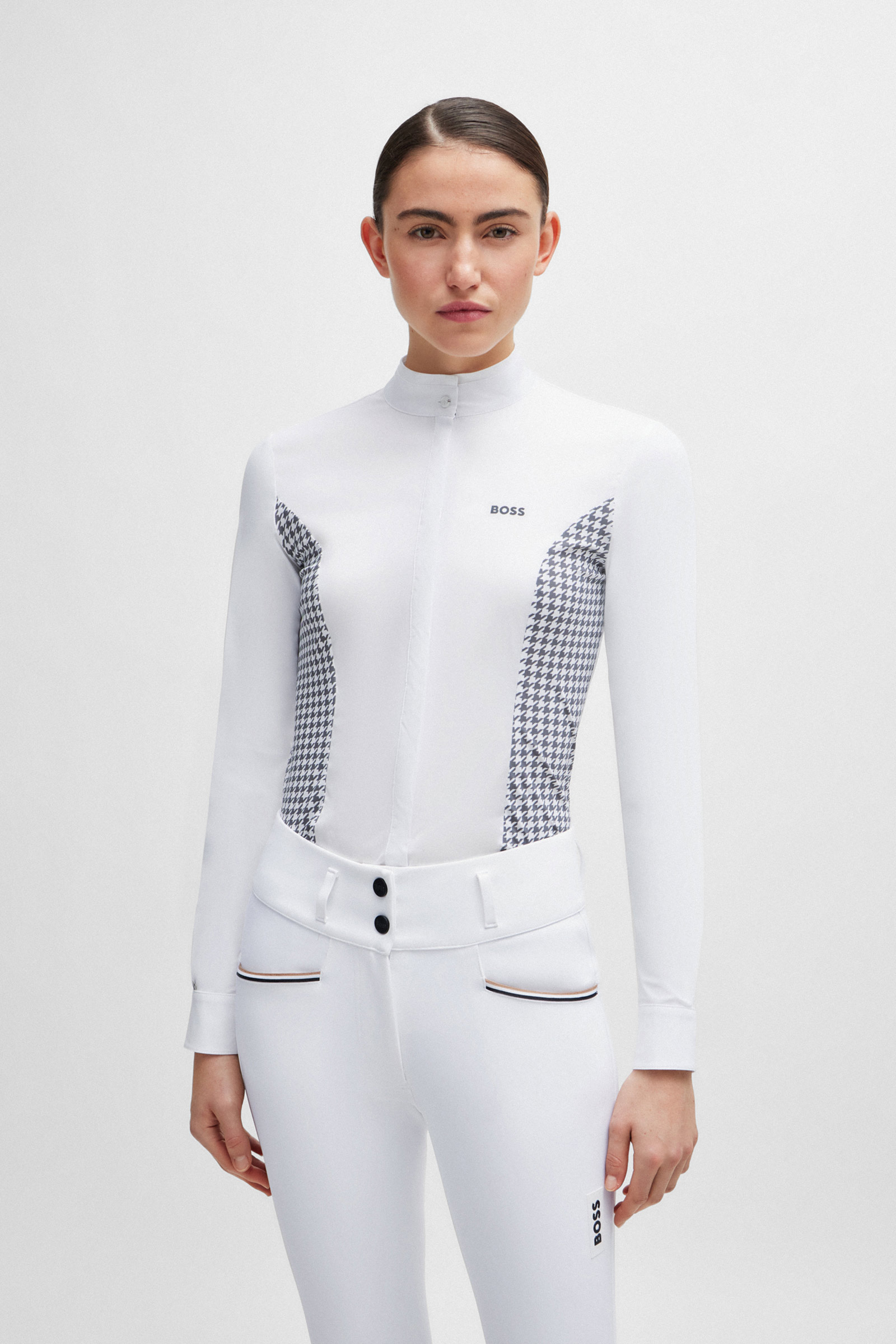 Chemisier de concours Boss Emma Houndstooth