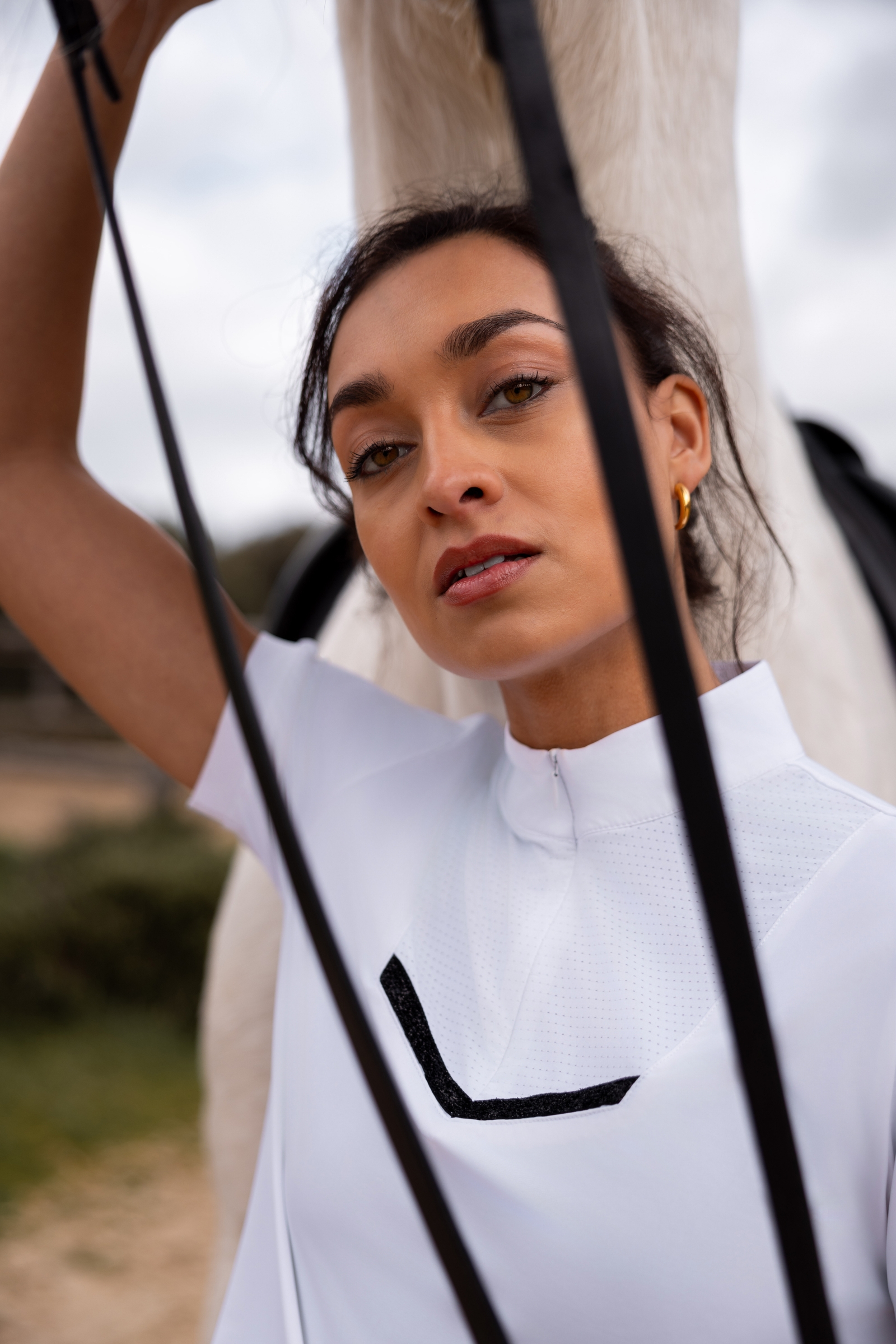 Horze Taylor Chemise de concours scintillante pour femmes