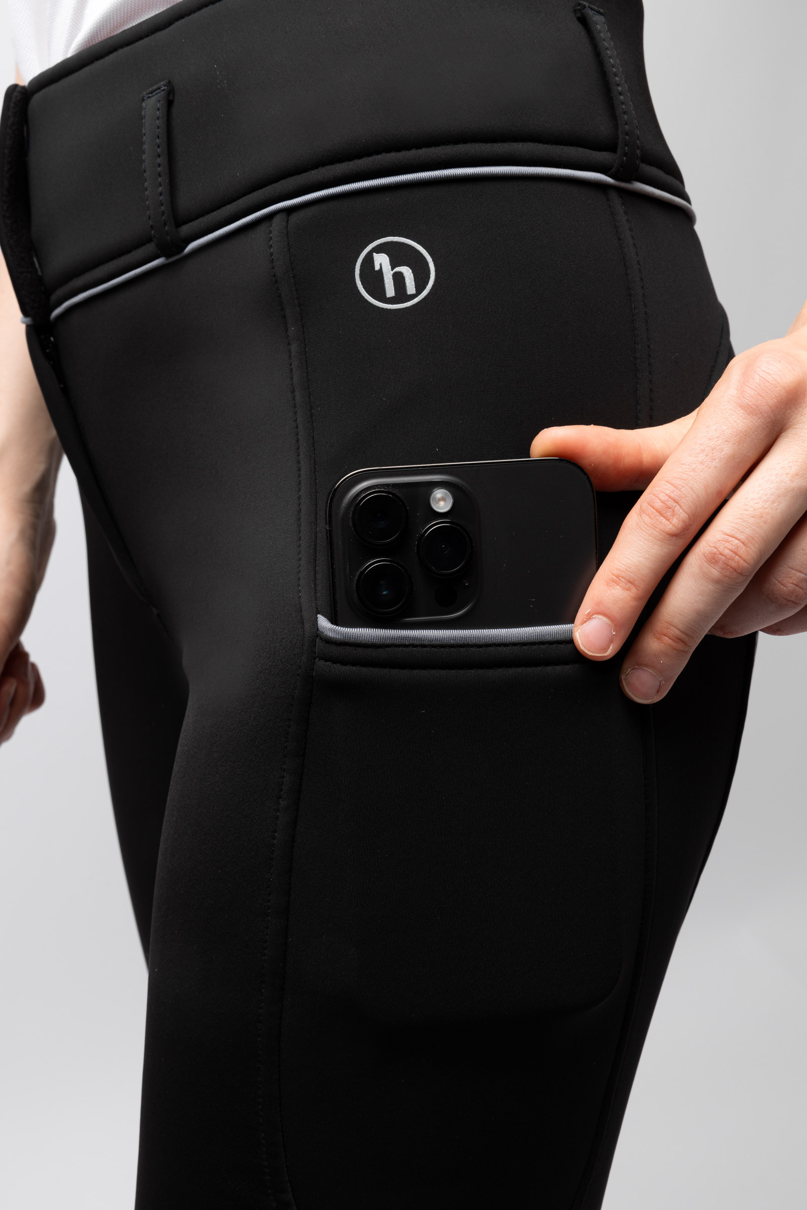 Horze Corinne Pantalons d'&eacute;quitation thermo avec grip complet