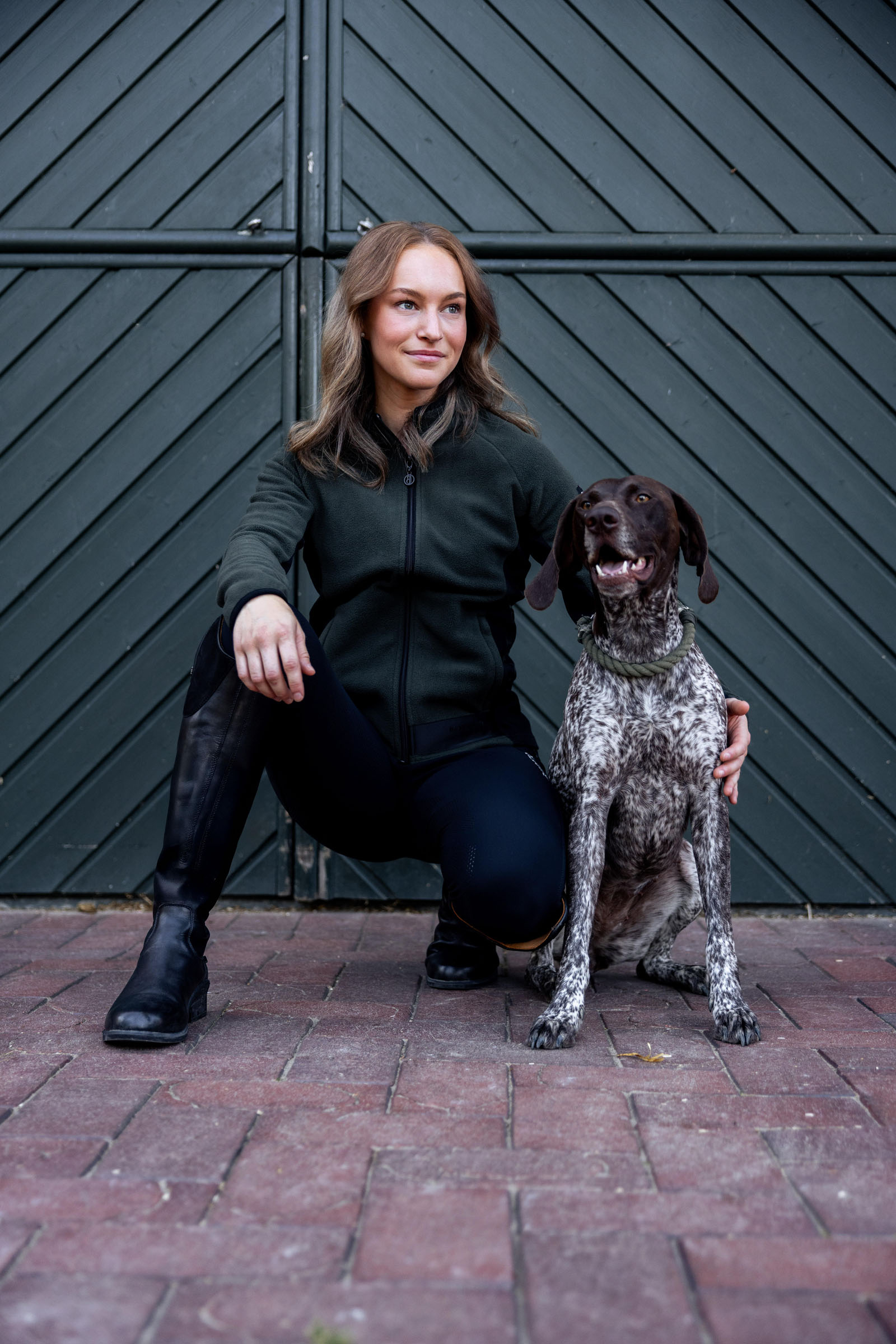 Veste d'équitation en polaire stretch B Vertigo Cleo pour femme