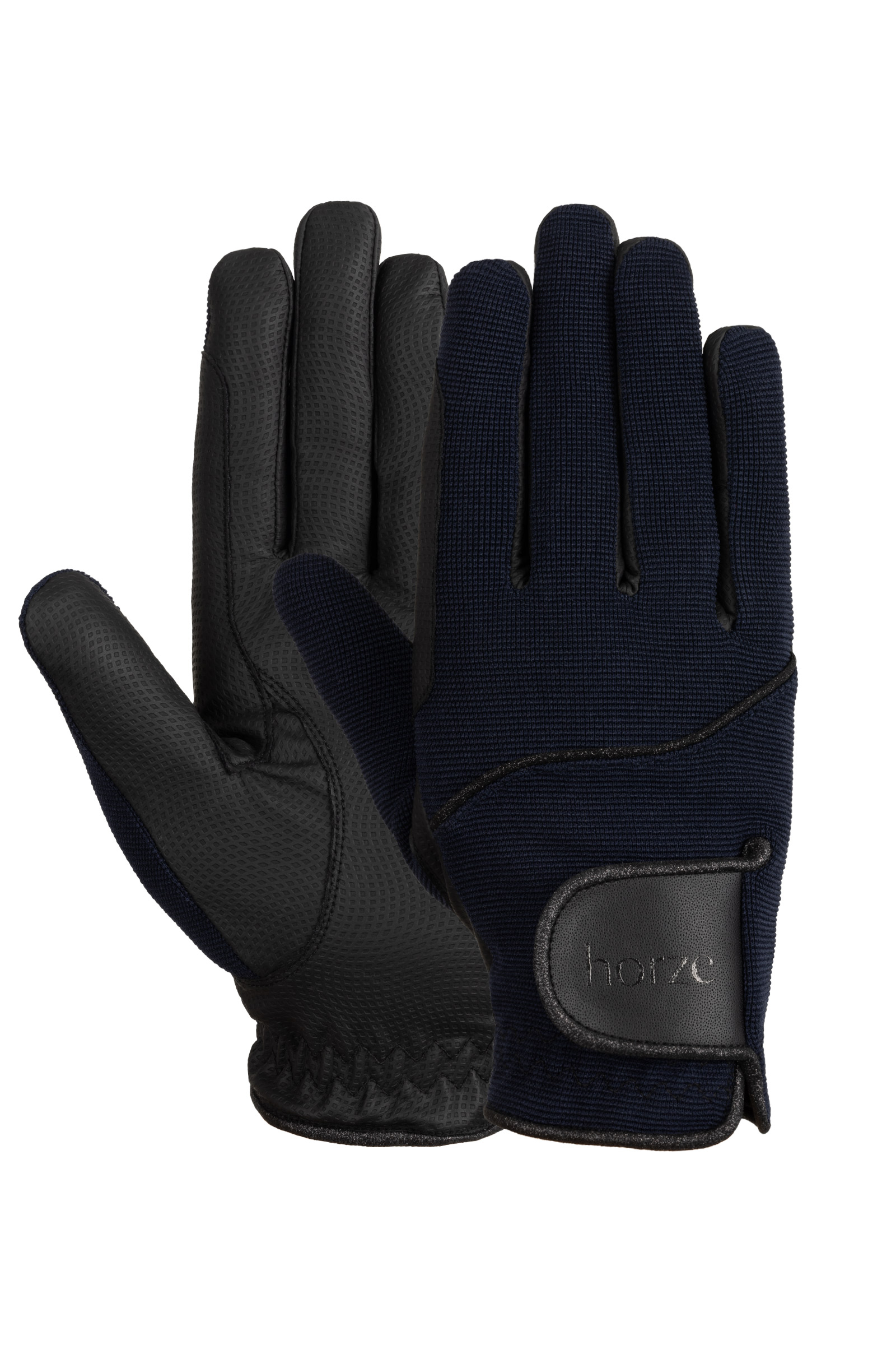 Dark Navy Gants d'&eacute;quitation pour femmes Horze Mayla Winter