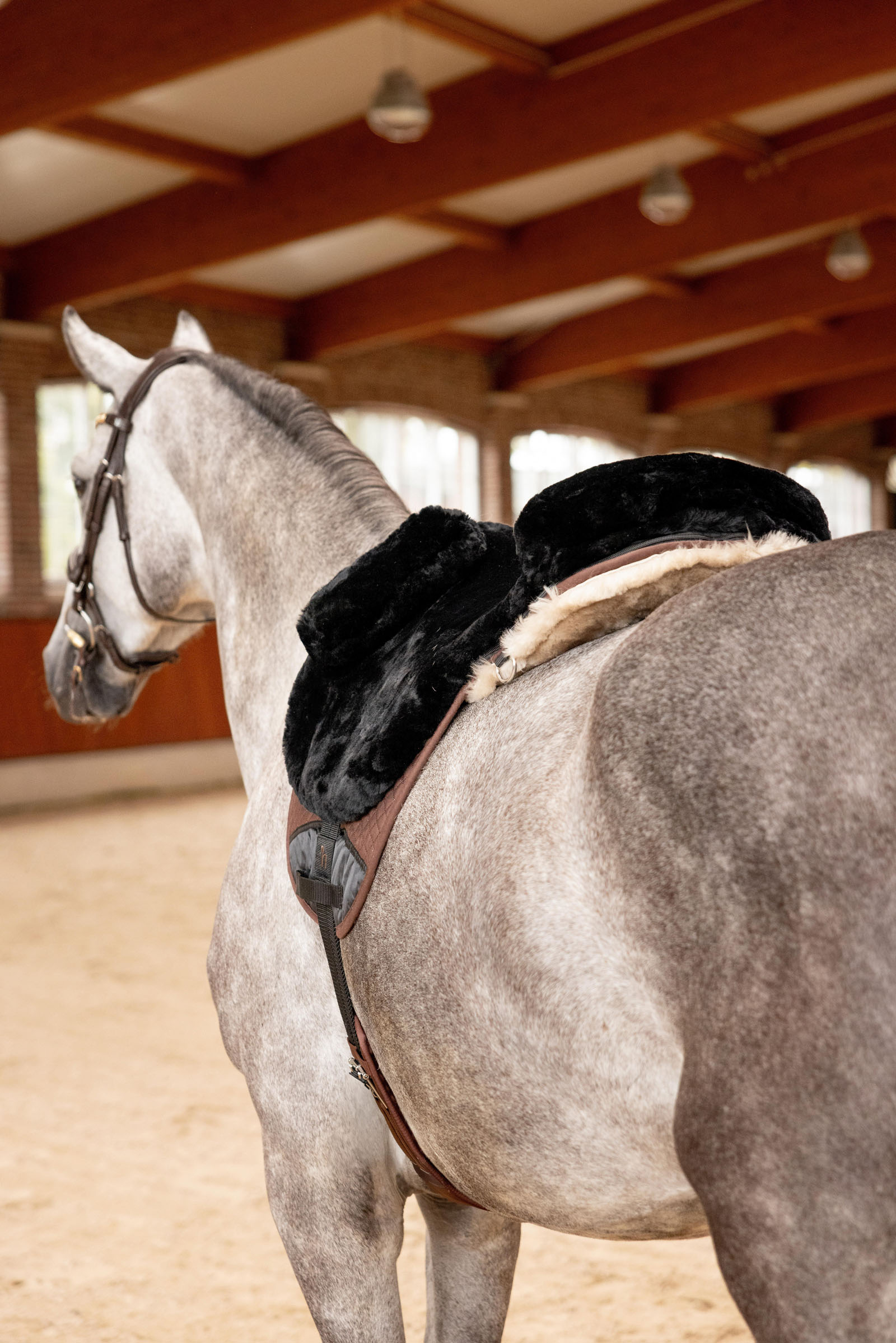 Horze tapis de monte en peau de mouton