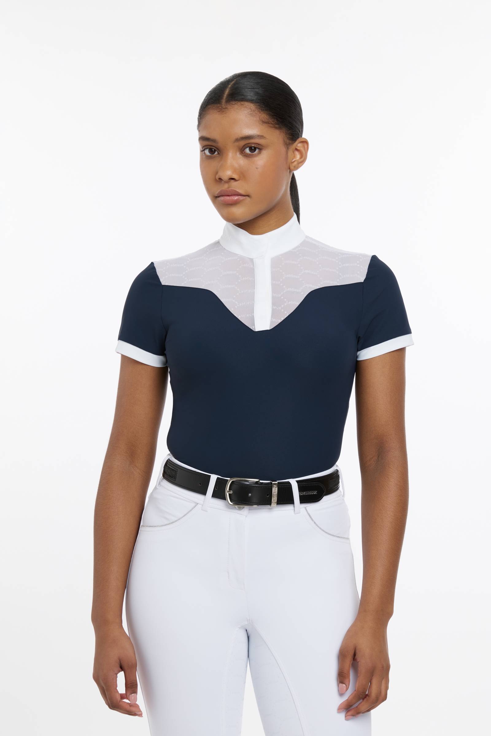 LeMieux Emily chemise de concours à manches courtes pour femmes