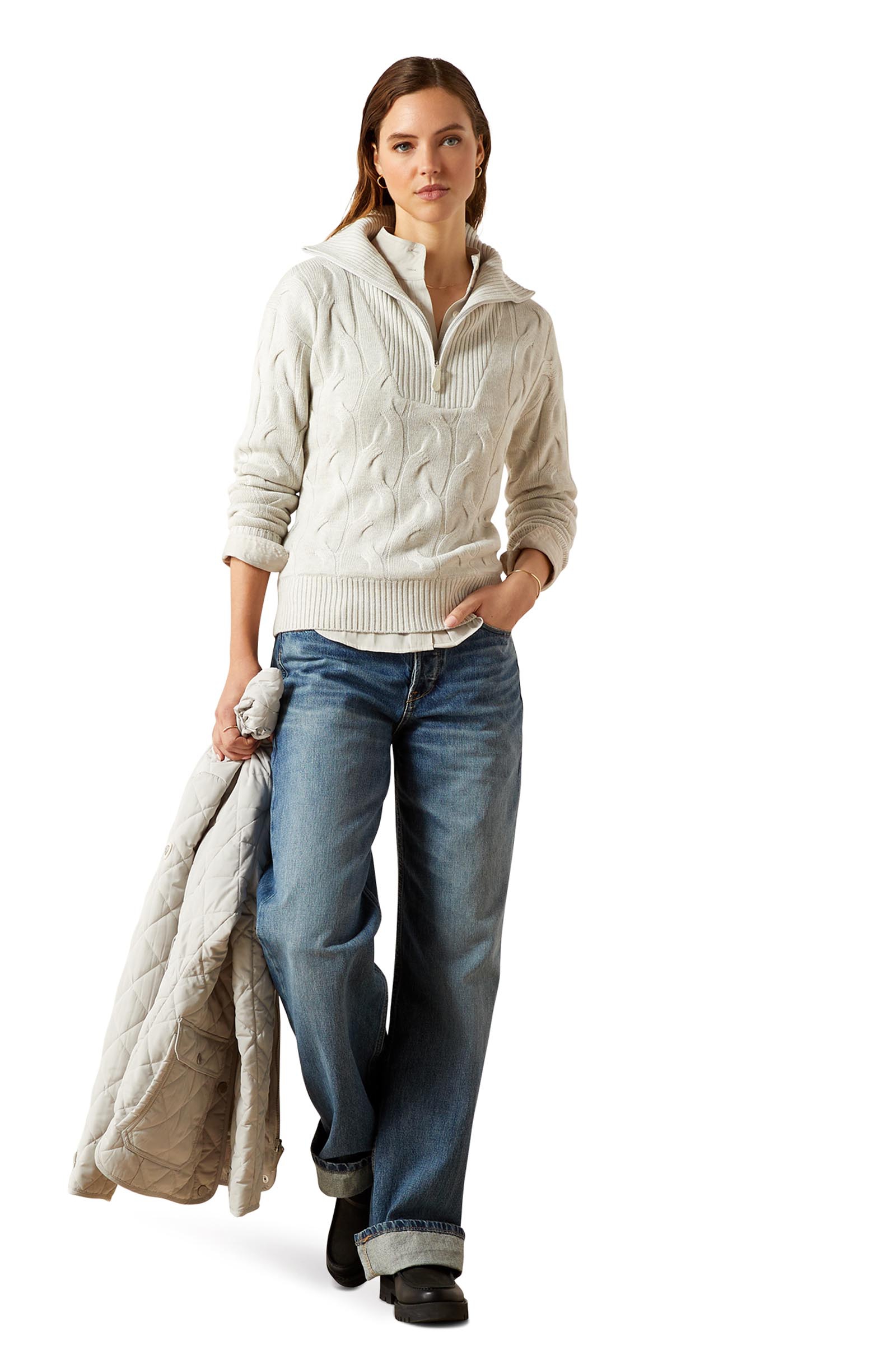 Ariat Alamere Pull femme avec zip 1/2