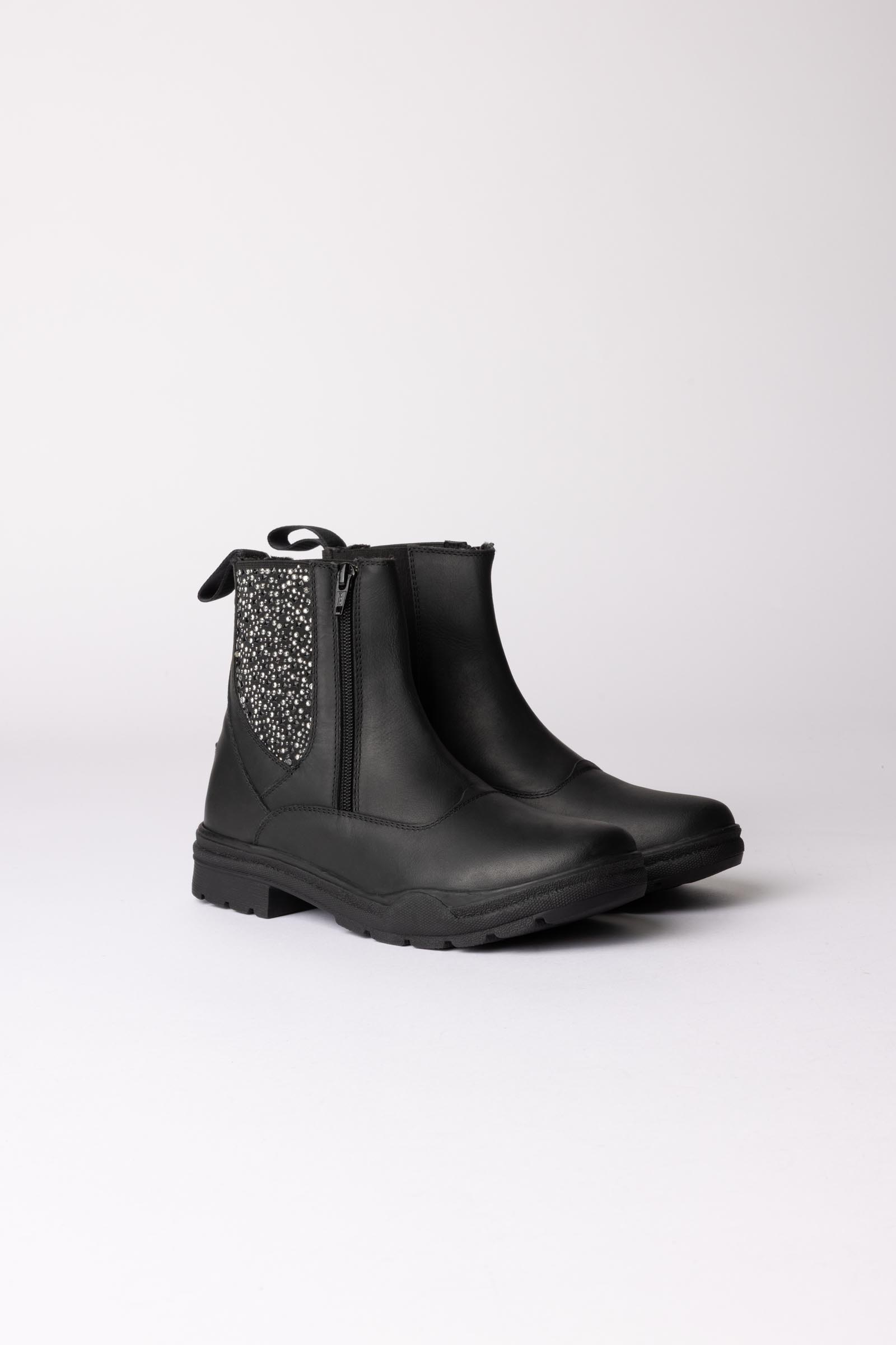 Horze Sporty boots jodhpur en cuir v&eacute;gan avec &eacute;l&eacute;ments effet cristal
