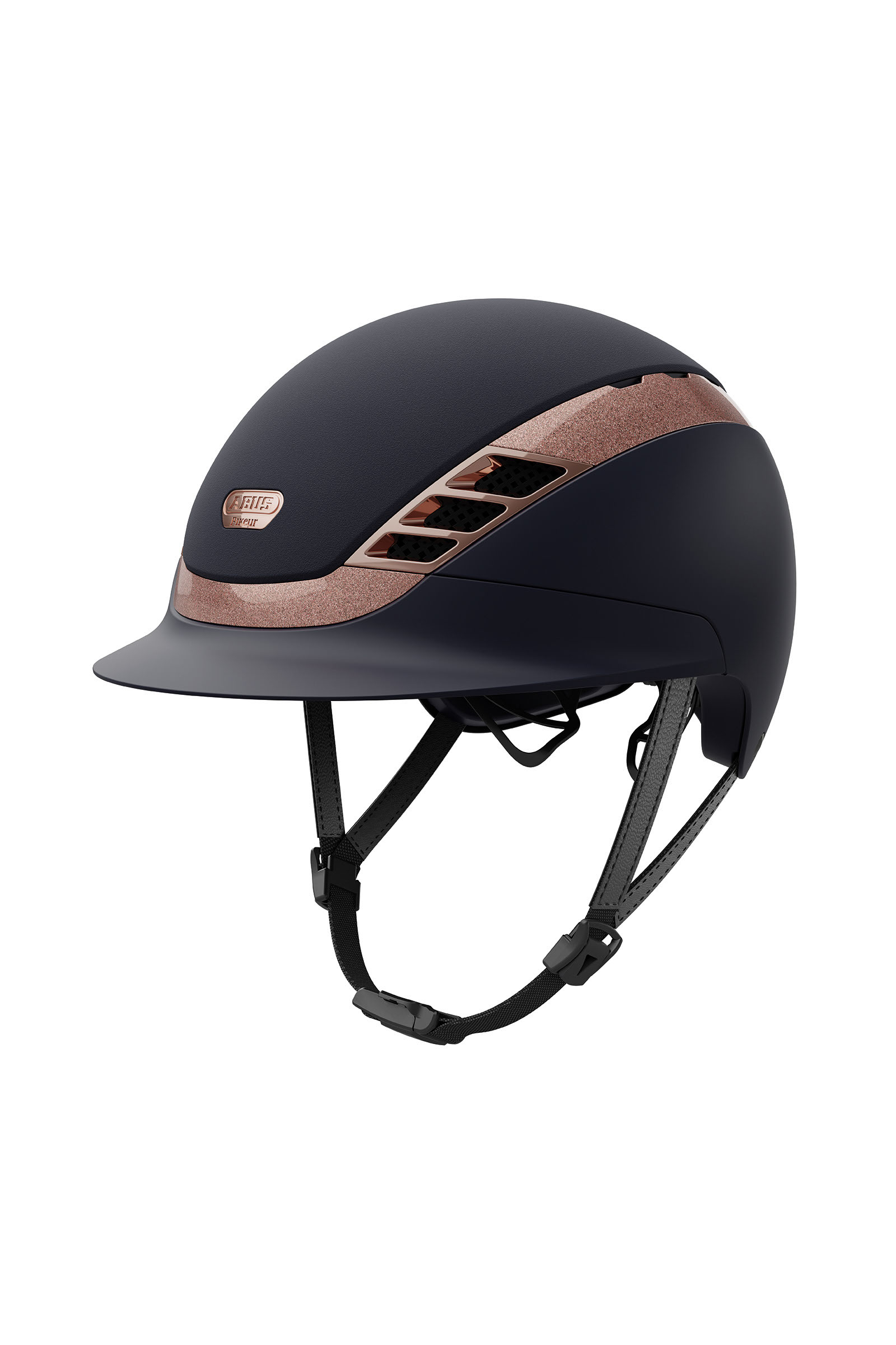 Navy/Rosegold Abus Pikeur AirLuxe Supreme Casque d'&eacute;quitation