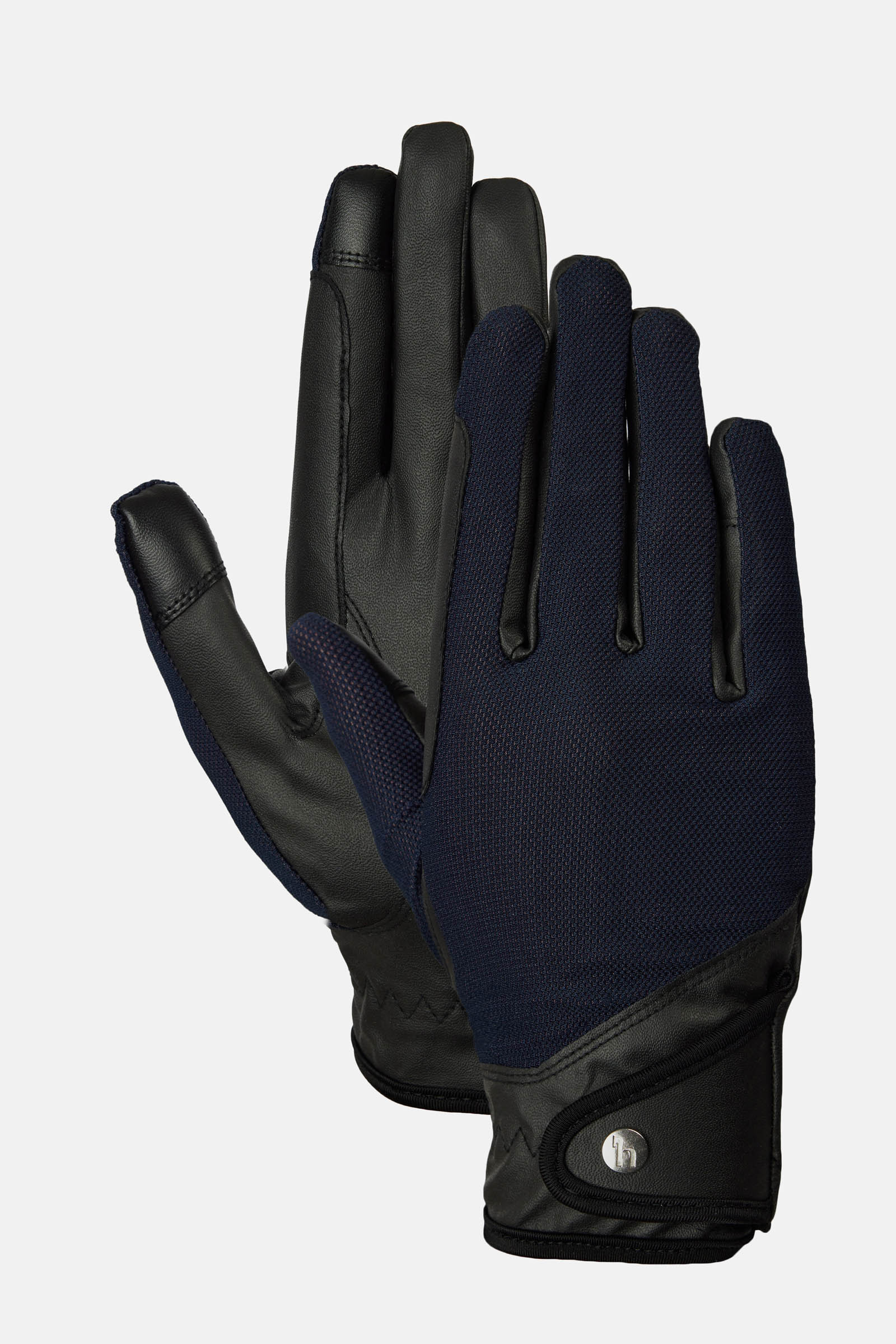 Dark Navy Horze Ally gants d&rsquo;&eacute;quitation mesh