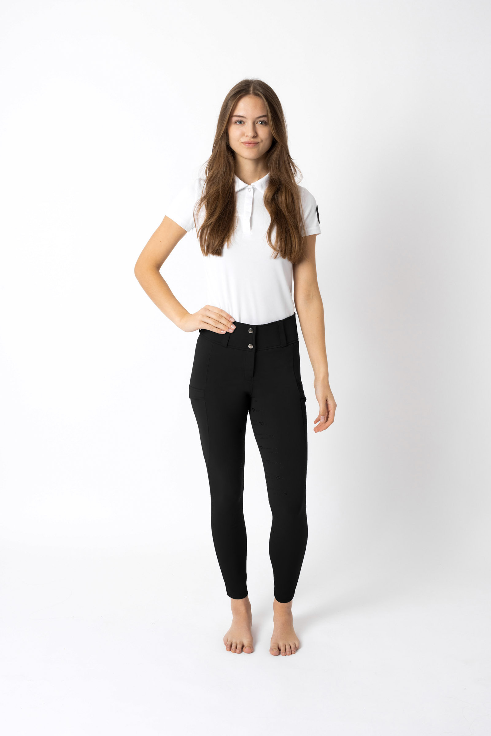 Pantalon d'équitation fond intégral grip fonctionnel Horze Camille, femme