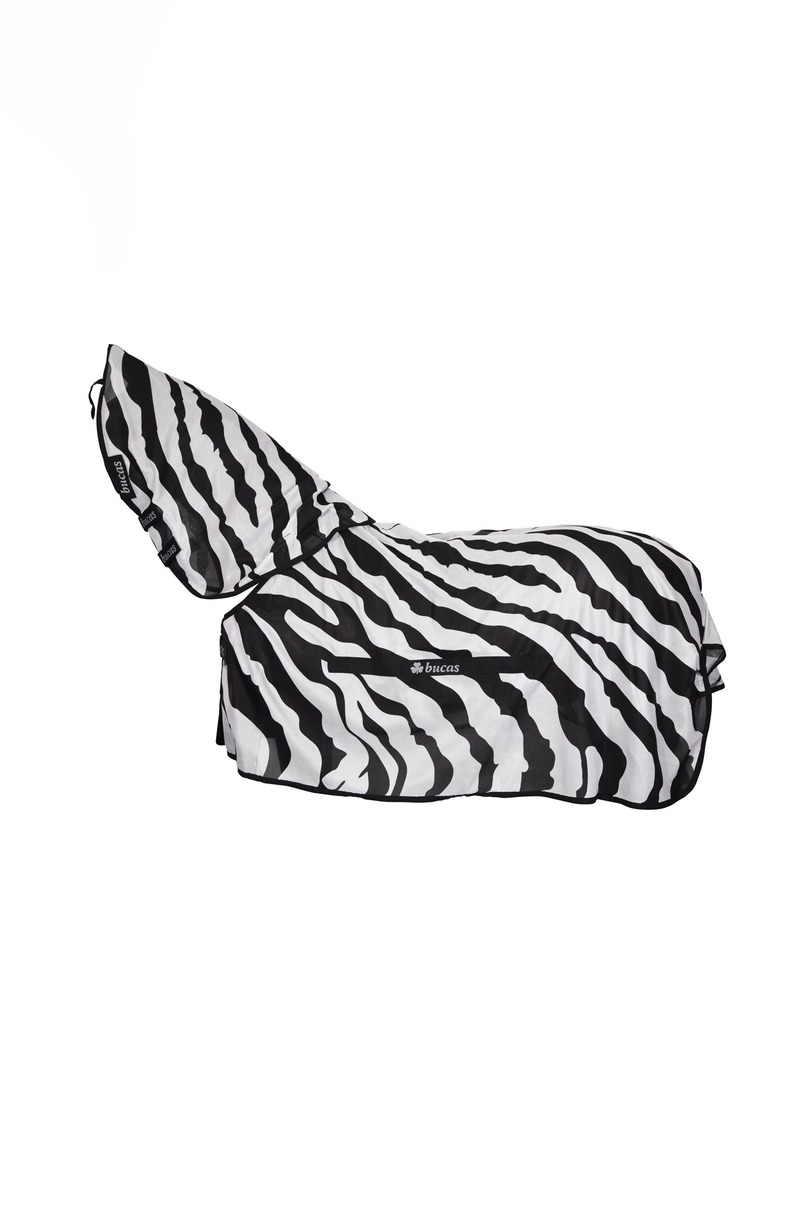 Bucas Buzz-Off Zebra couverture anti-mouches avec couvre-cou amovible