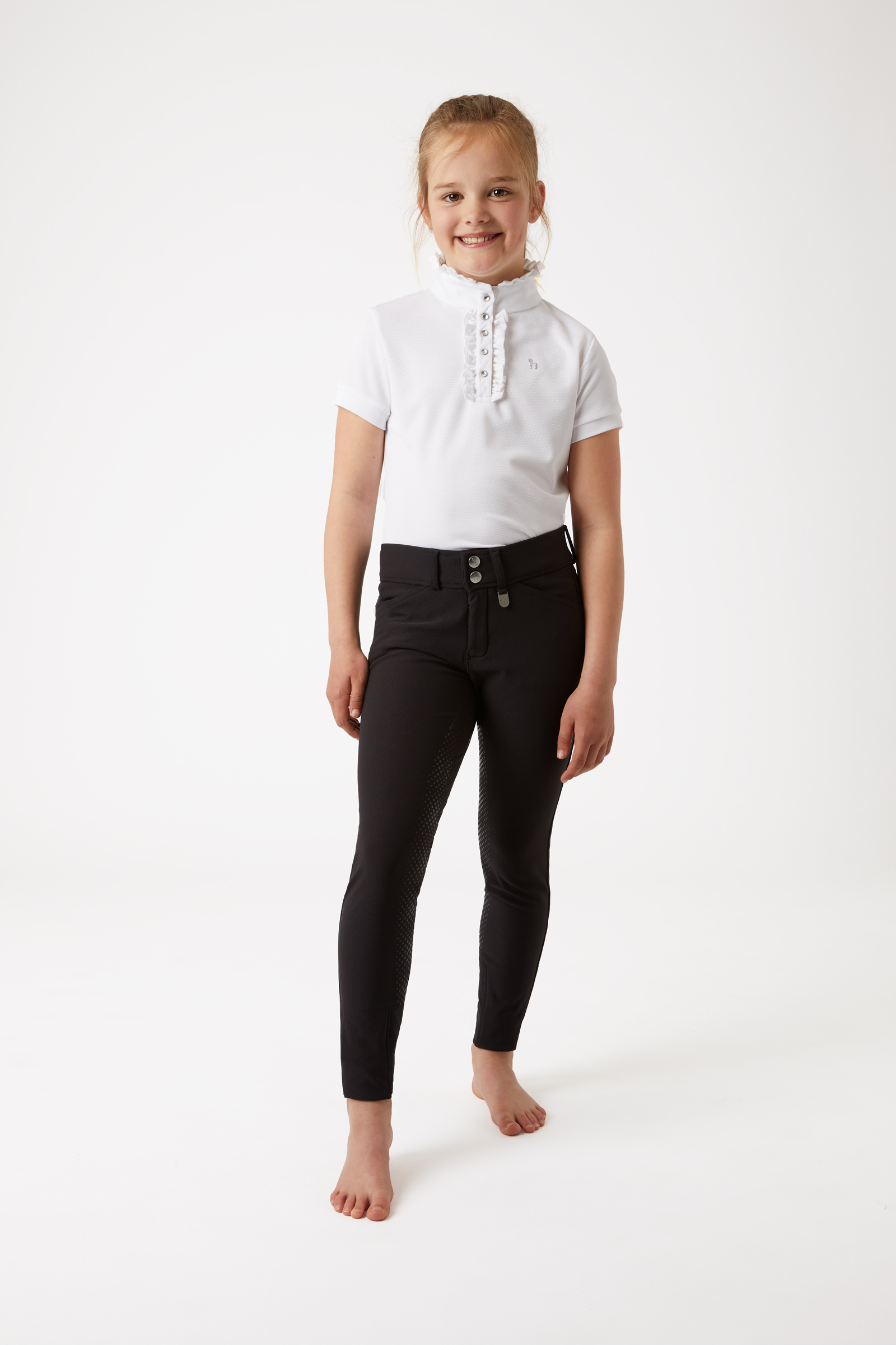 Horze Grand Prix pantalon d&rsquo;&eacute;quitation enfant avec fond int&eacute;gral en silicone