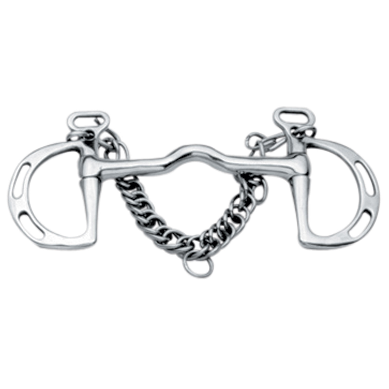 Mors espagnol goyoaga Korsteel à passes et passage de langue, acier inoxydable