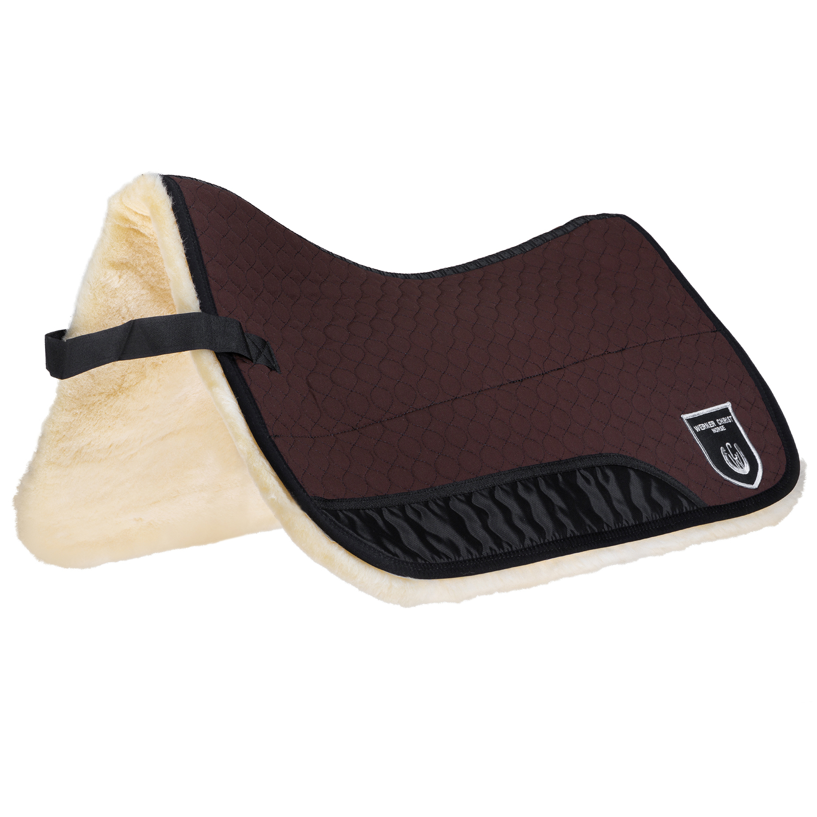 Brown/Natural Tapis de selle amortisseur chabraque Christ Quantum