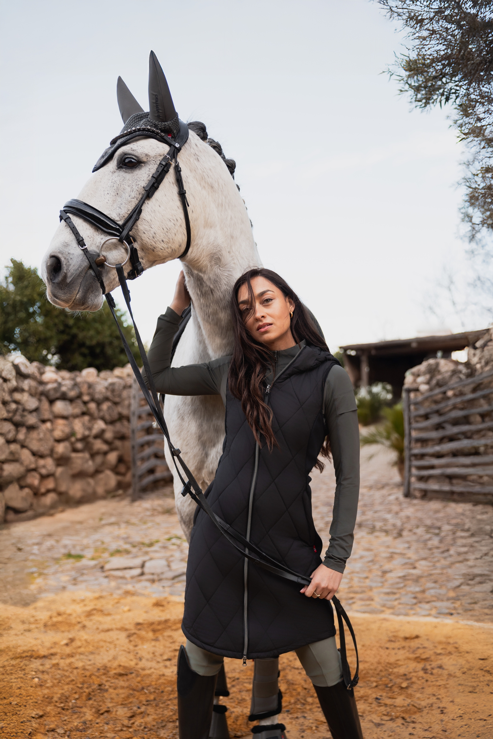 B Vertigo Agnetha gilet long matelassé pour femme  