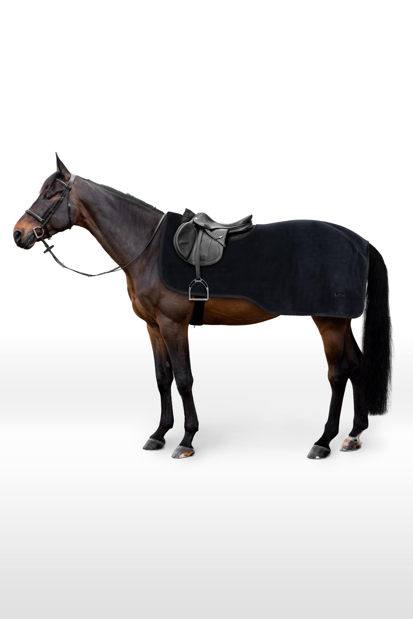 Dark Navy Couvre-reins polaire Horze Marquess
