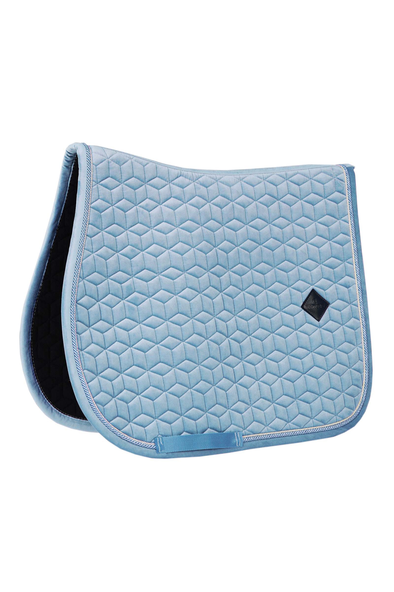 Light Blue Kentucky Horsewear Velvet Tapis de selle de saut