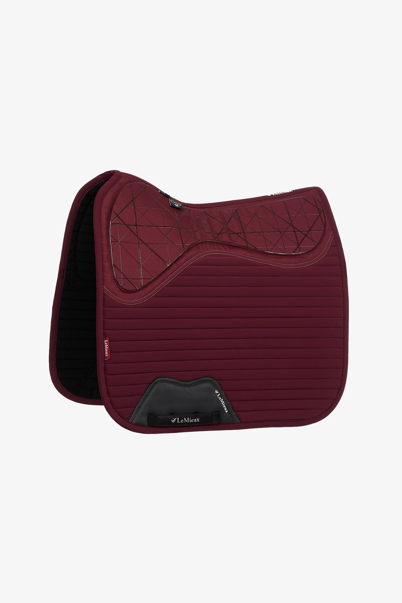 Burgundy LeMieux Tapis de Selle de Dressage Anti-dérapant en Soft Shell