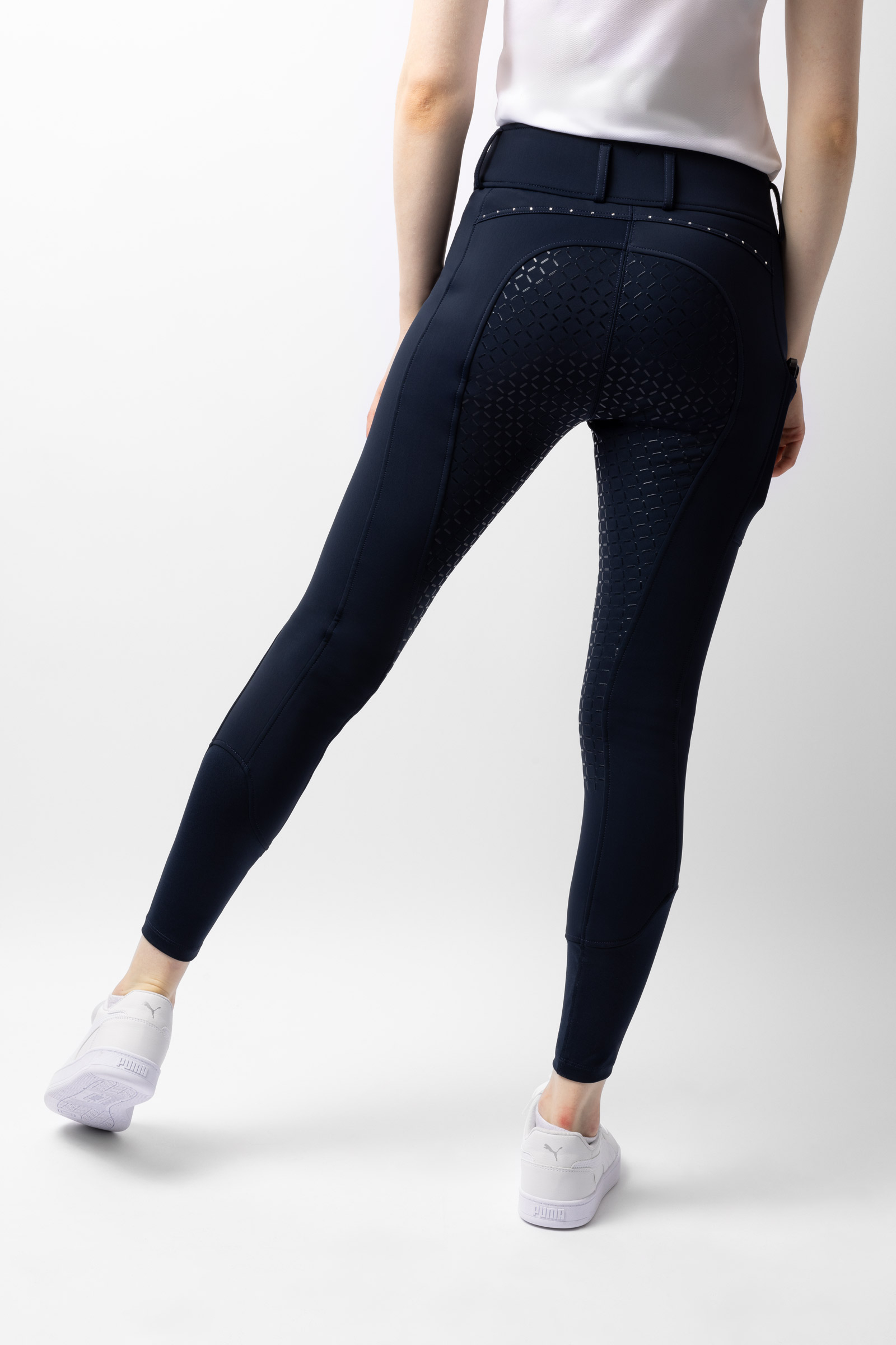 Horze Macy pantalon d'&eacute;quitation thermique &agrave; grip int&eacute;gral