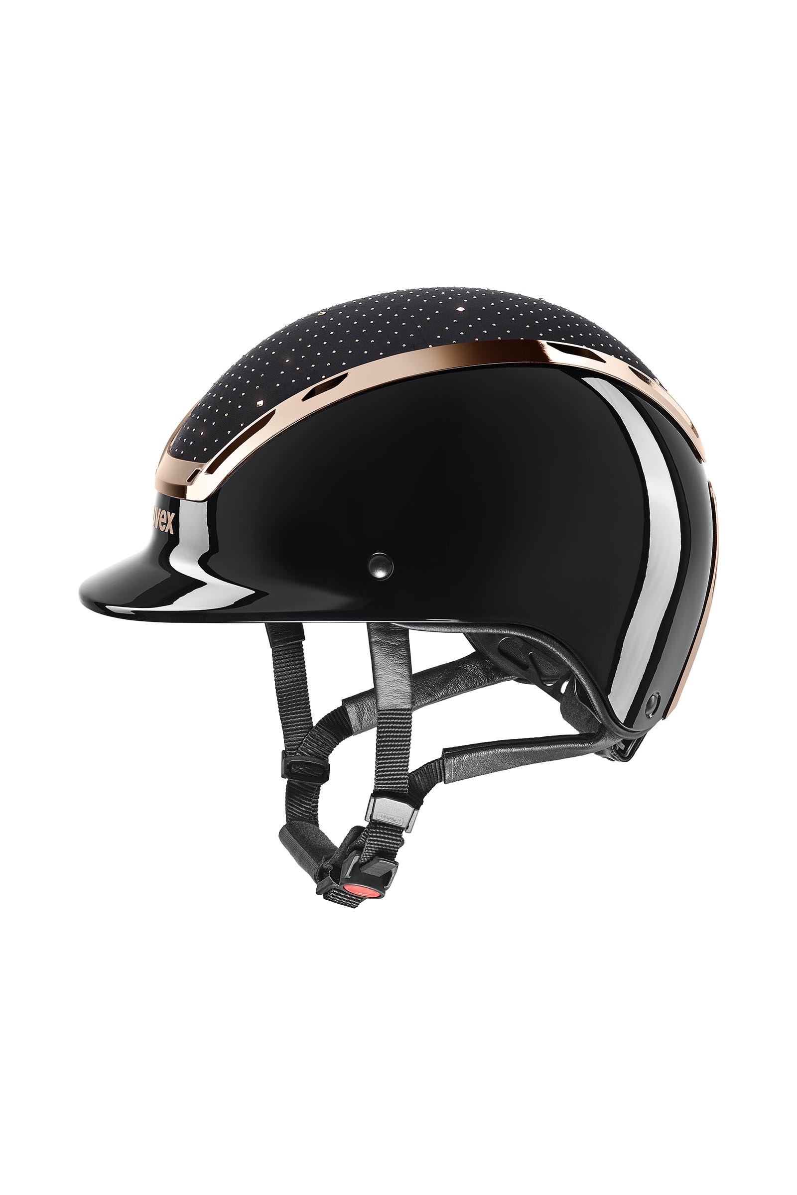 black-rosé Uvex Exxeed Glow Casque équitation