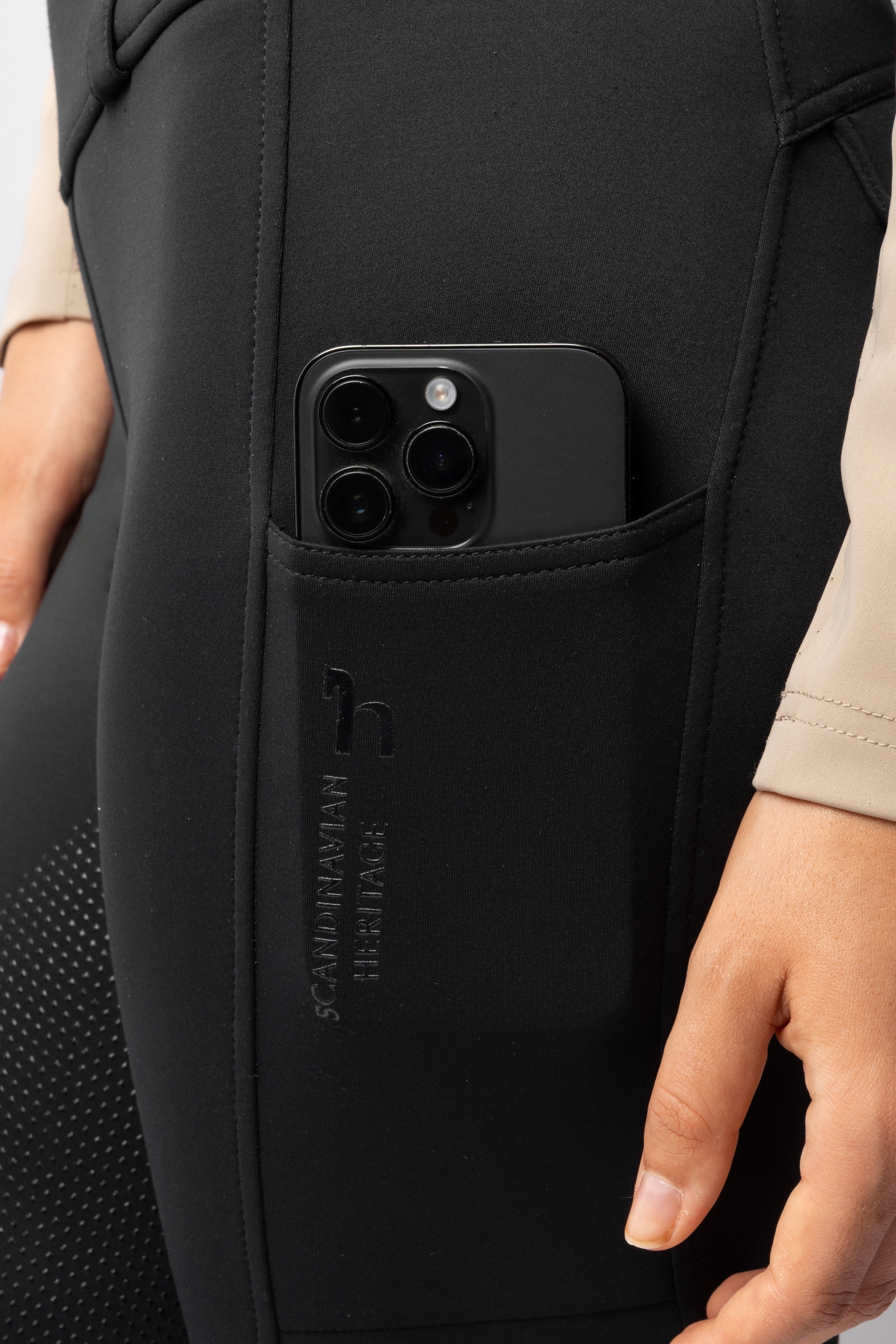 Horze Anya pantalon d&rsquo;&eacute;quitation thermo hybride femme full grip