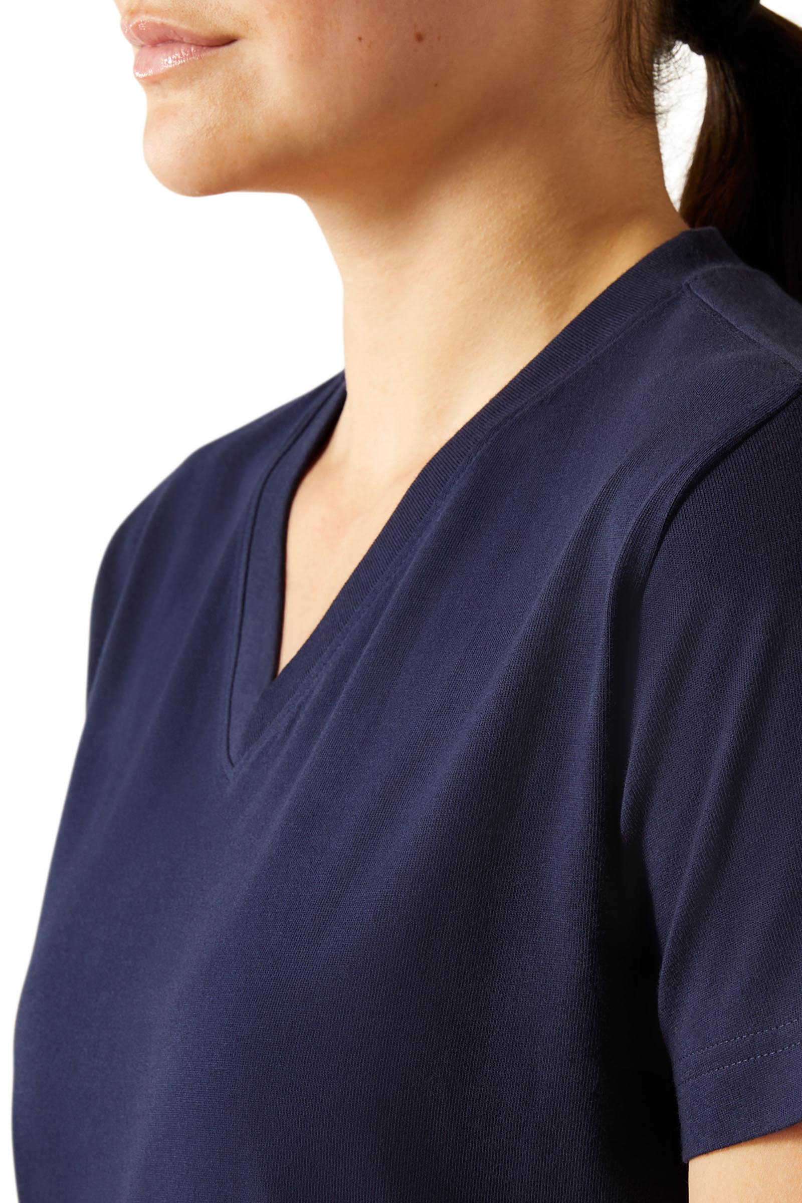 Ariat T-shirt Rebar Cotton Strong col V standard pour femme  