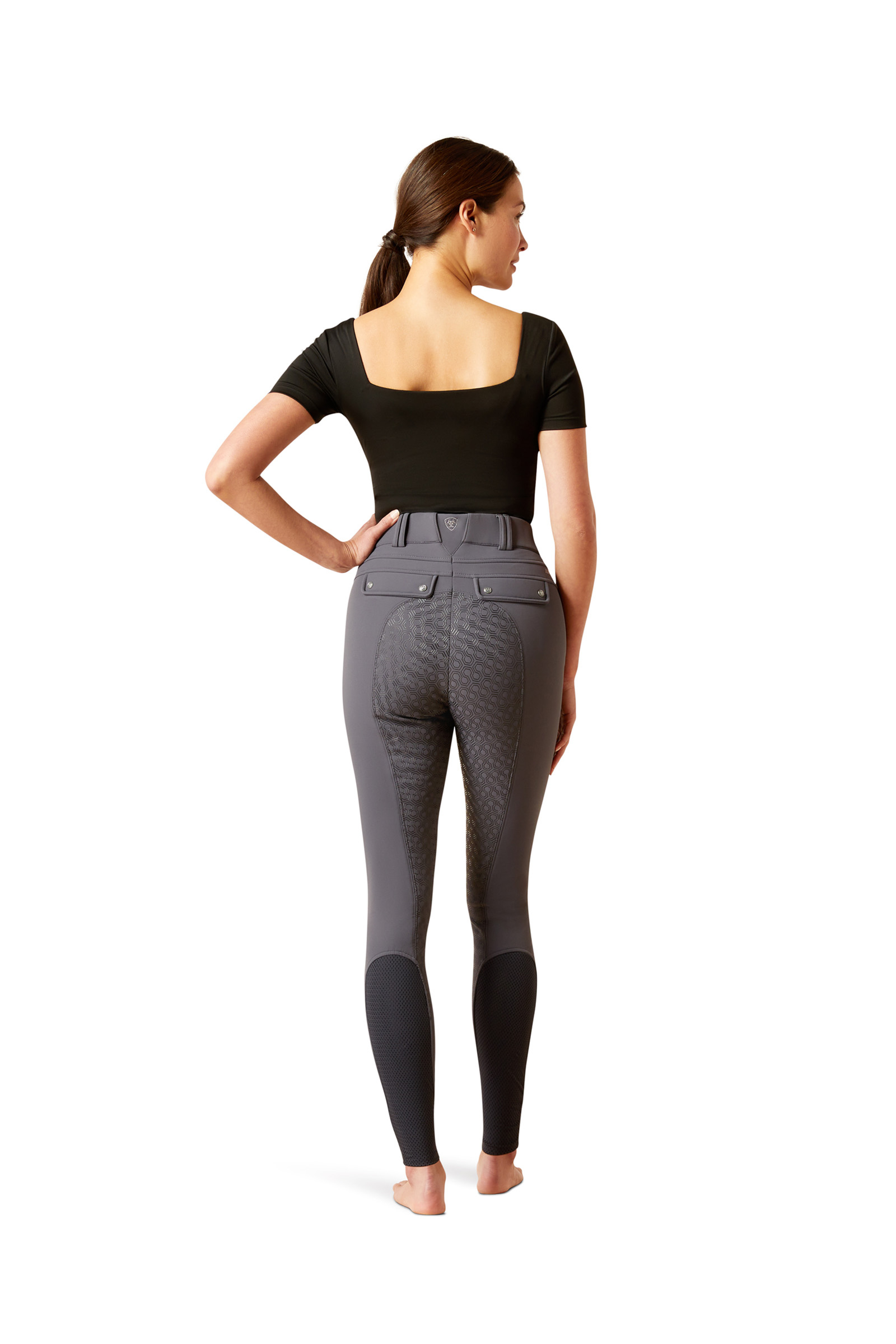 Ebony Ariat Tri Factor Frost pantalon d'équitation isolé à fond intégral pour femmes