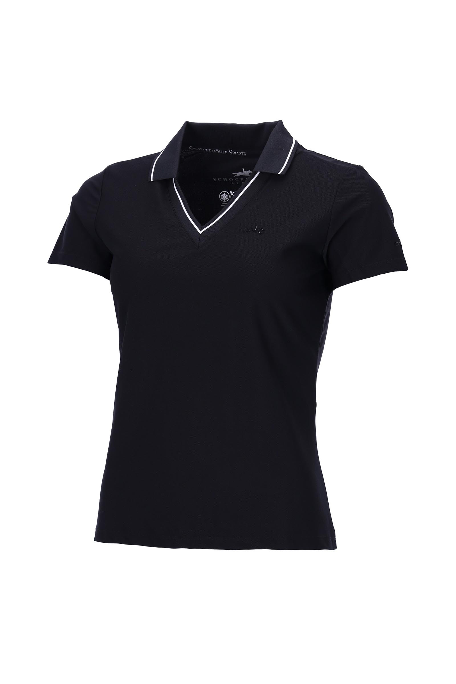Black Schockem&ouml;hle Sports Miley Style polo fonctionnel femme