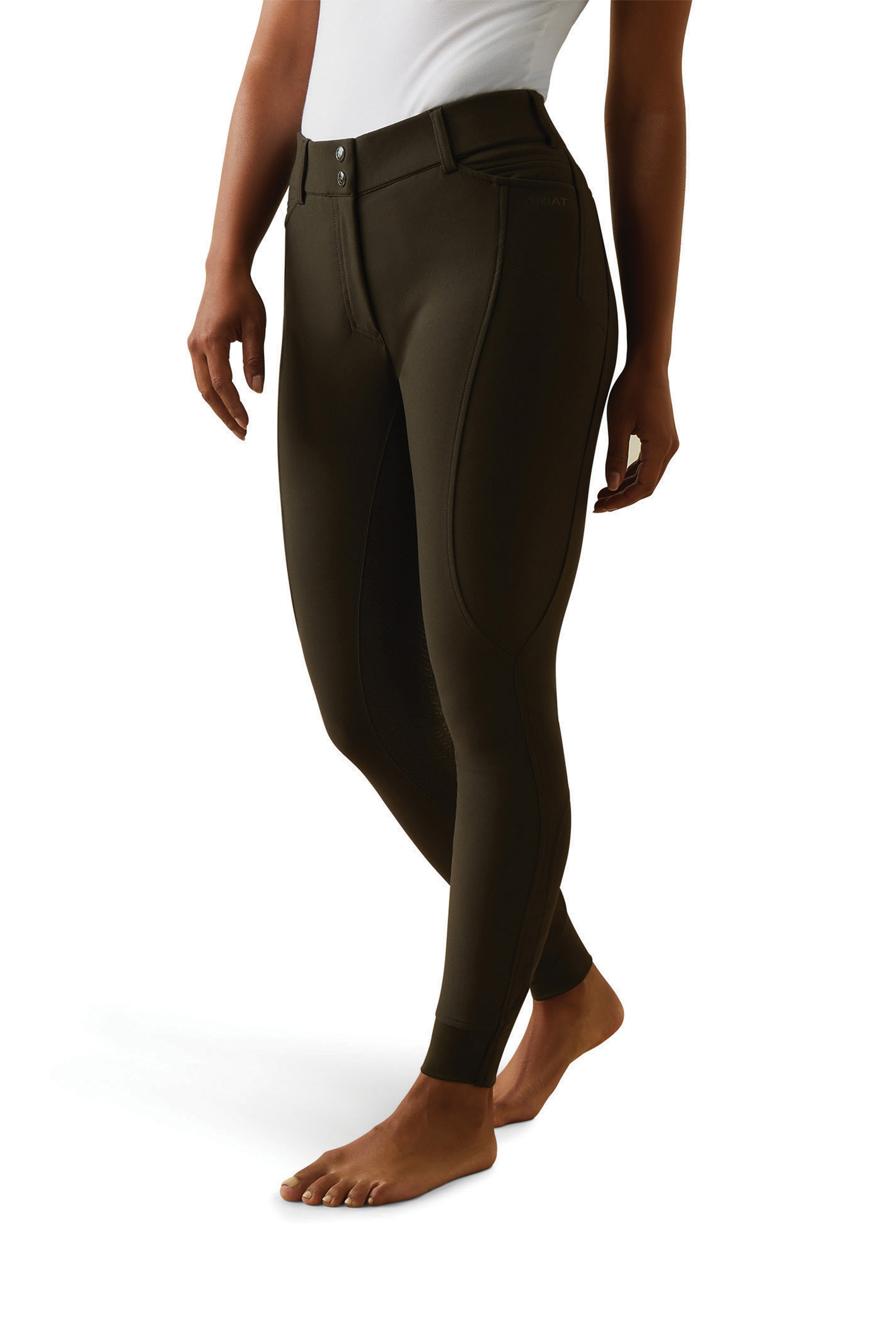 Racing Green Pantalon d'équitation à fond intégral Ariat Prelude