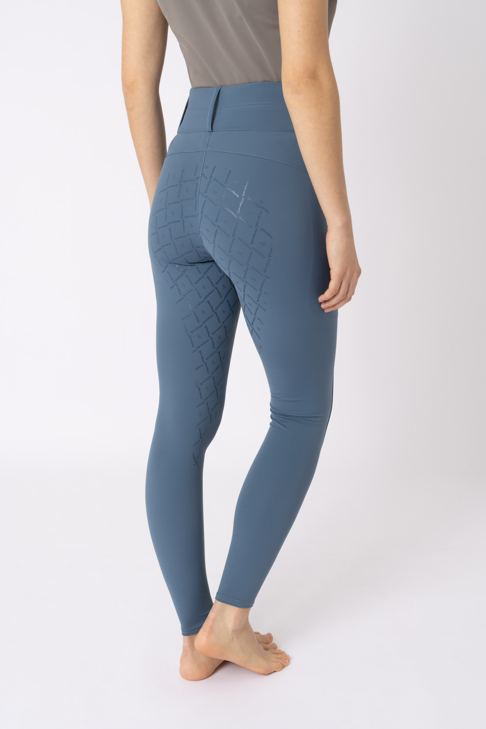 Pantalon d'&eacute;quitation taille haute fond int&eacute;gral grip Horze Sophie, femme