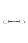 Mors Trust Equestrian Chantilly Acier Bleu Salivant Anneau Cuivre