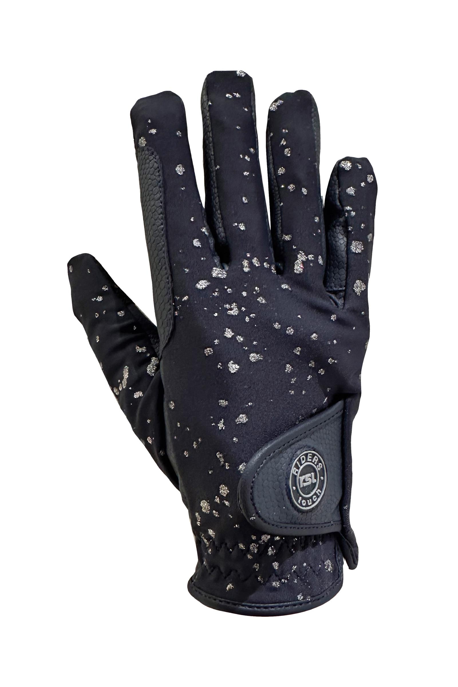Navy/Silver RSL Nola Ice gants d&rsquo;&eacute;quitation hiver enfant