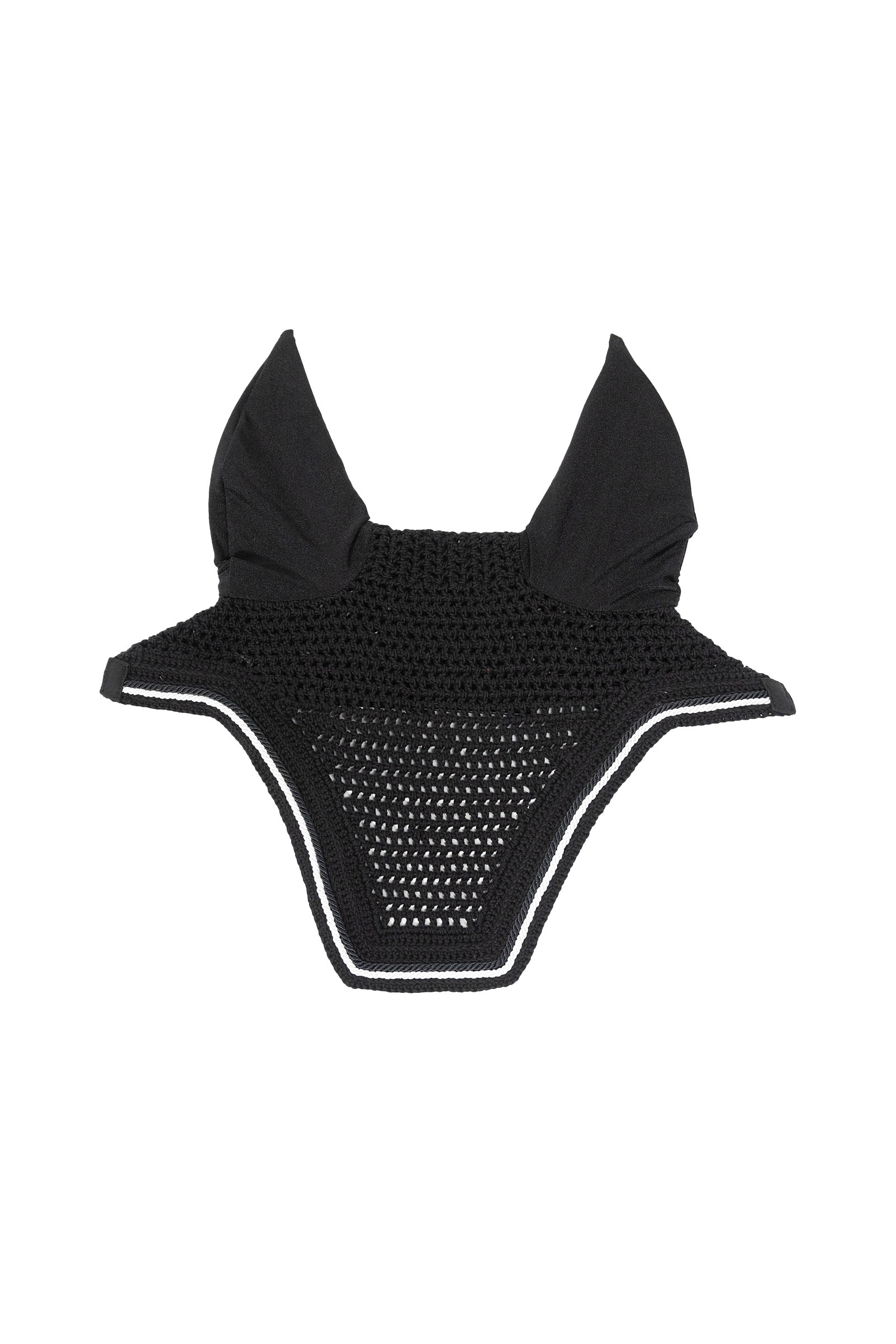 black Kentucky Horsewear bonnet anti-mouches Wellington Diamond Rope Soundless