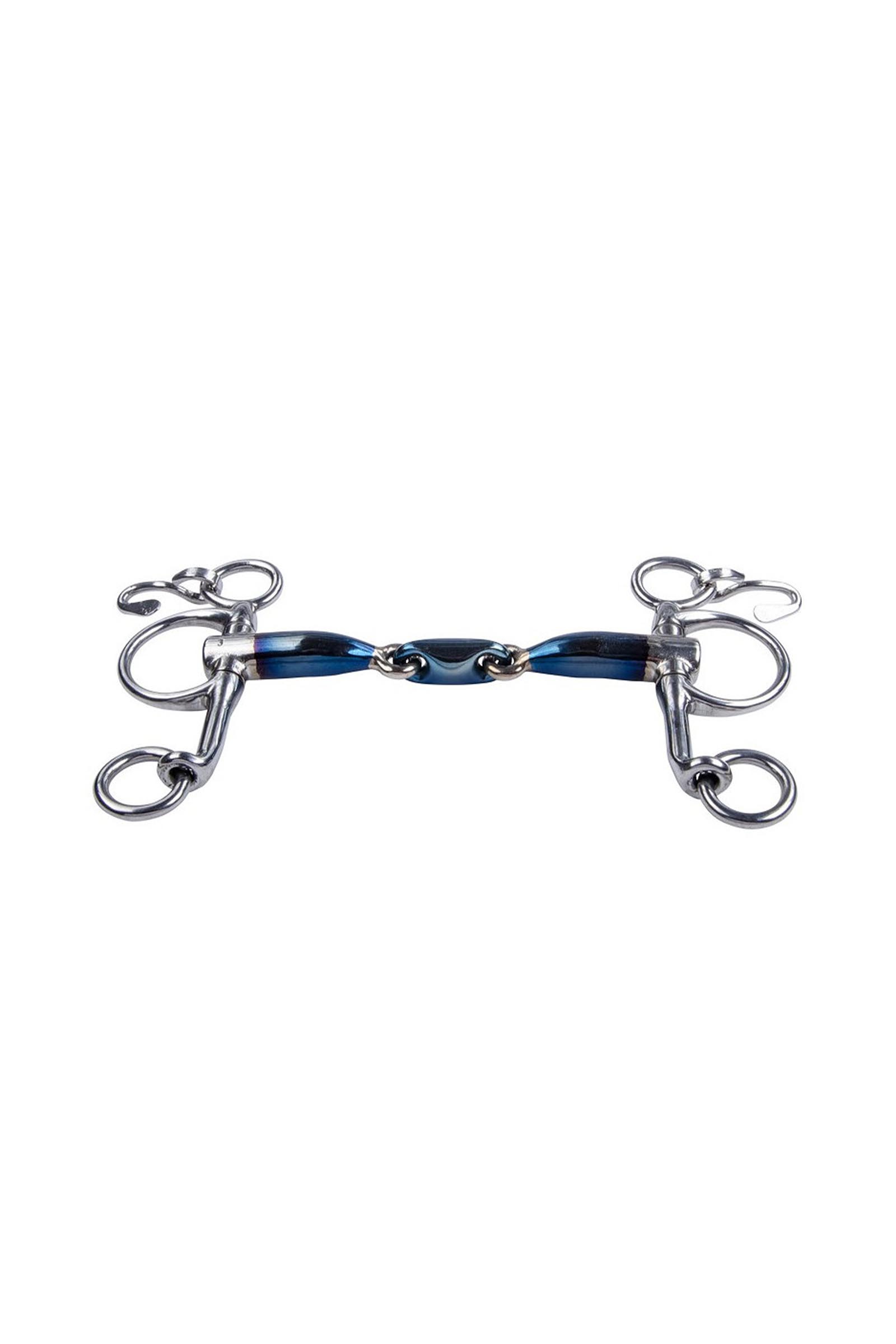 Mors Trust Equestrian Acier Doux Bleu Salivant Pelham Double brisure