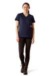 Ariat T-shirt Rebar Cotton Strong col V standard pour femme  