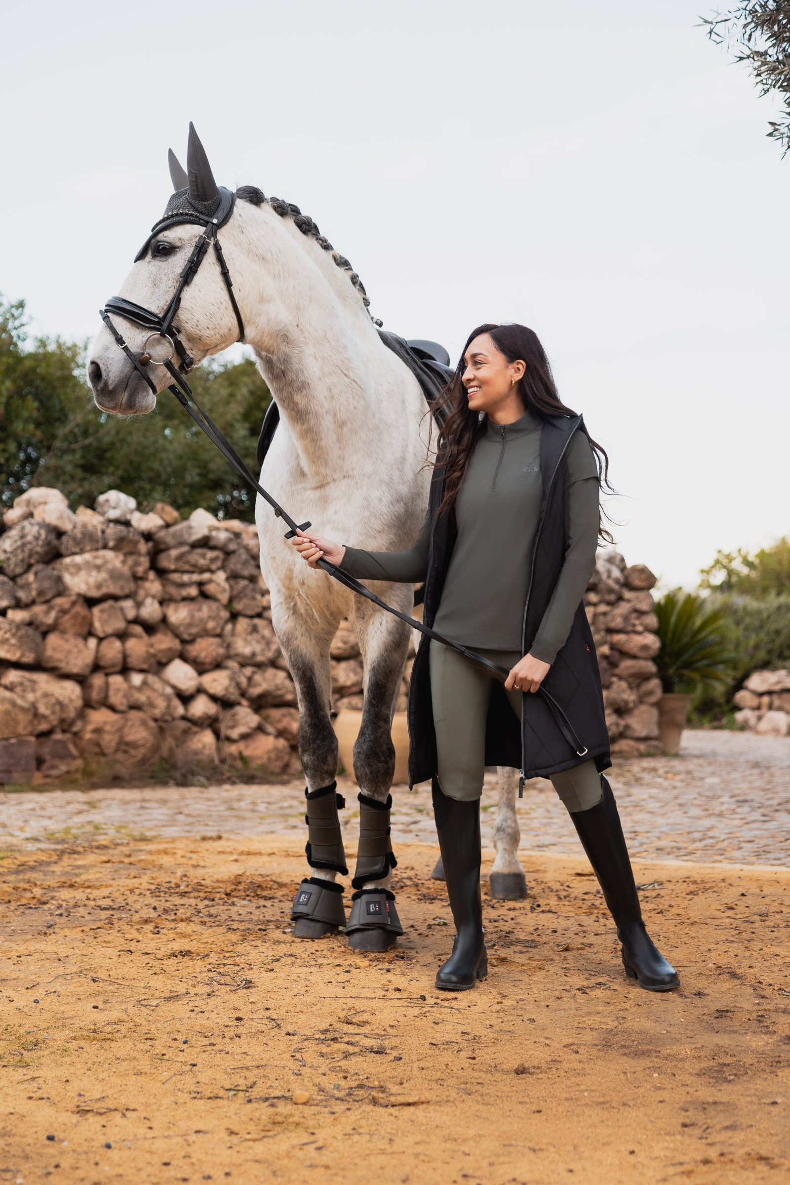 B Vertigo Agnetha gilet long matelassé pour femme  