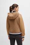 Sweat à capuche hybride Boss Riva Teddy Zip