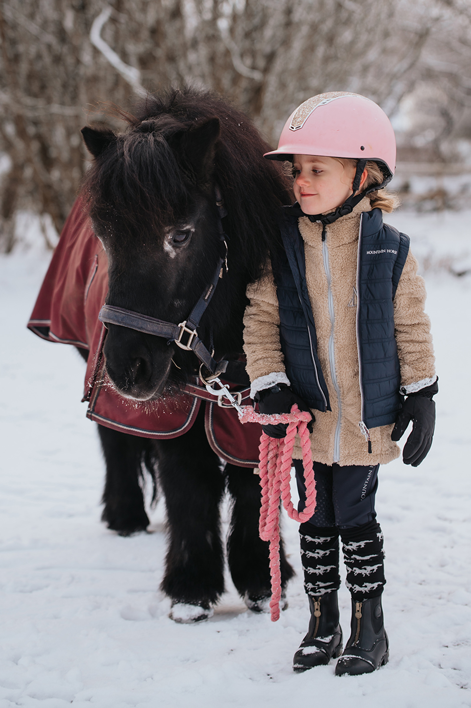 Mountain Horse Veste polaire Fuzzy pour enfants