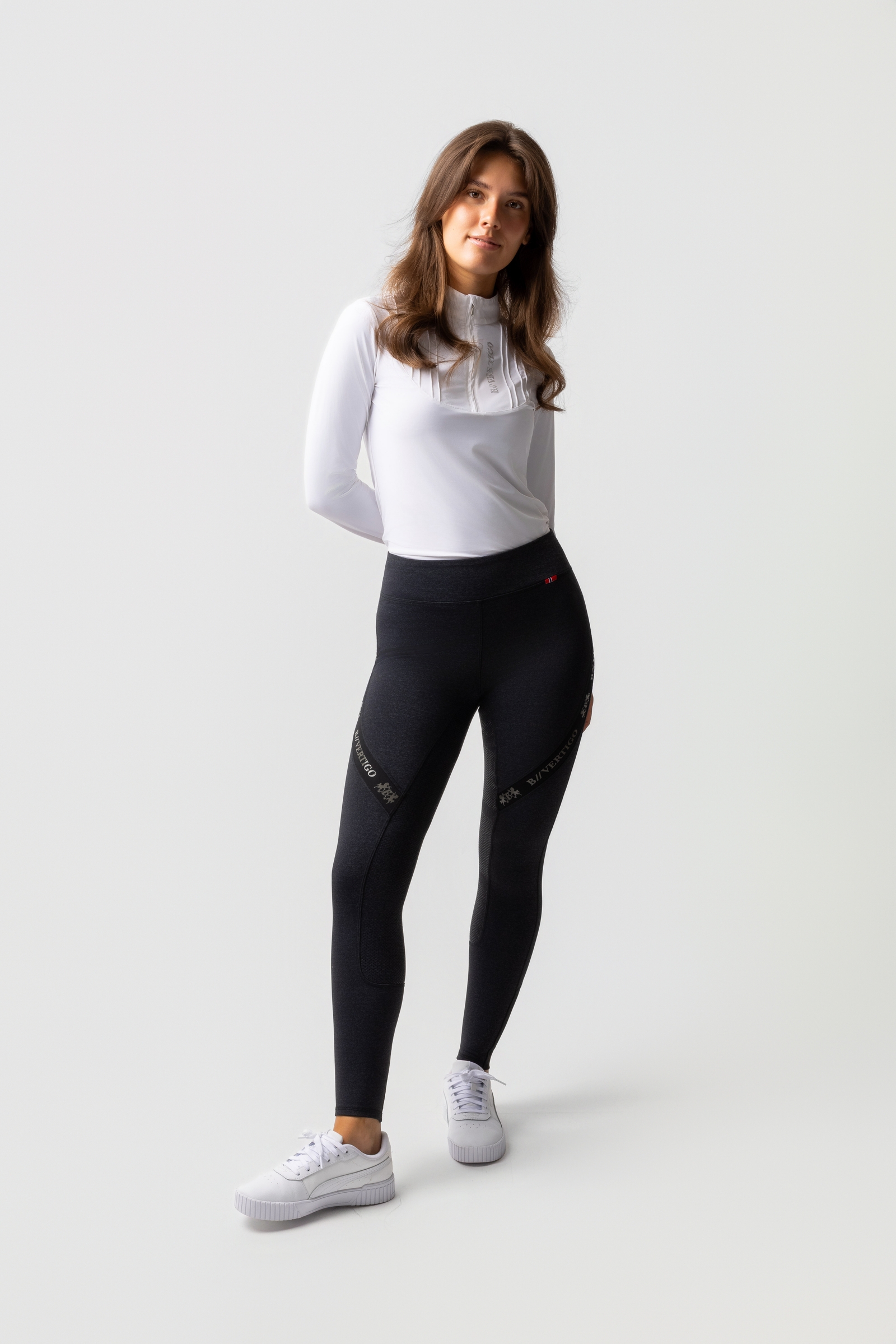 B Vertigo Jenny legging d'équitation femme à fond intégral en silicone UPF 40+