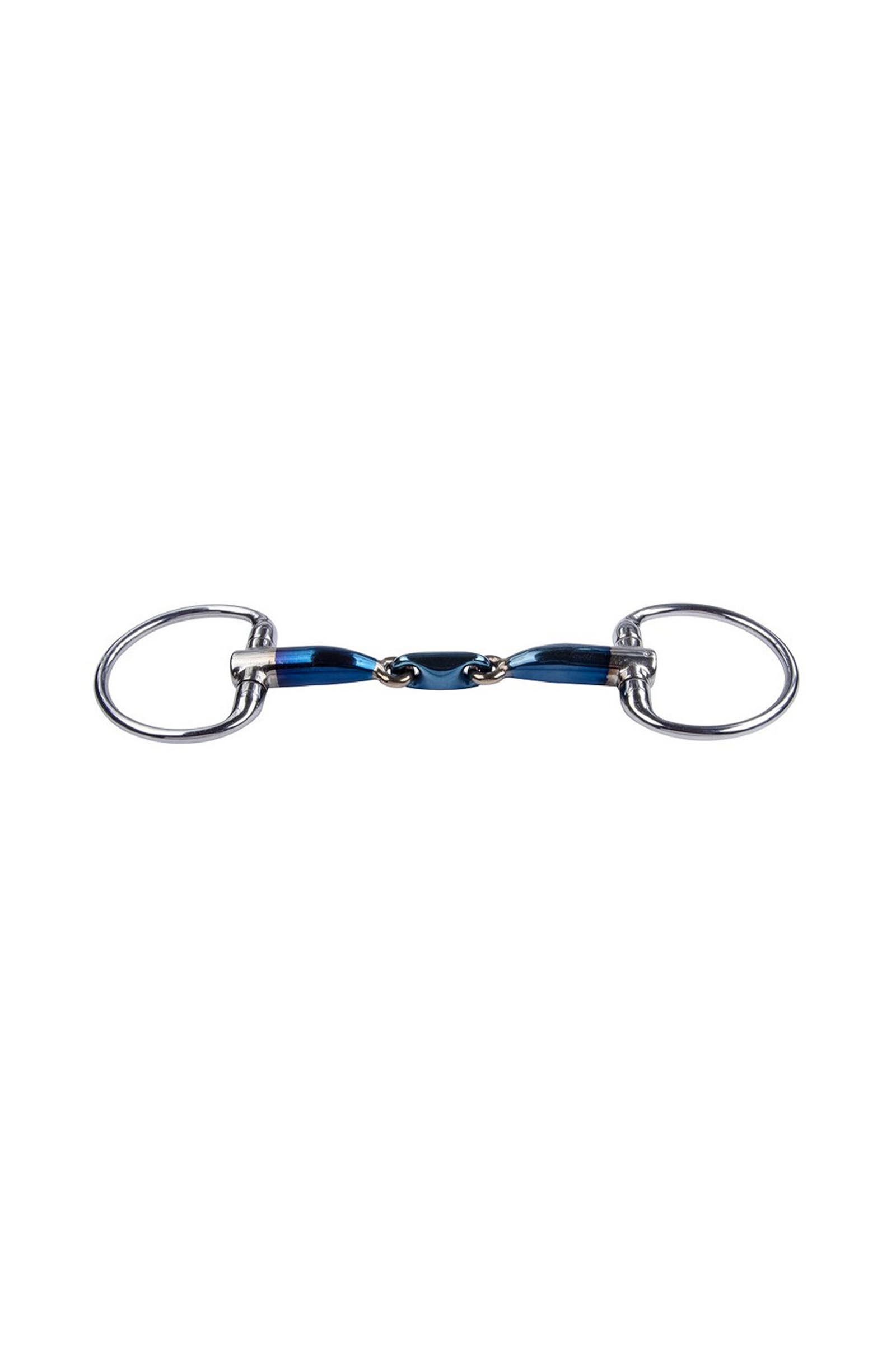 Mors Trust Equestrian Acier Doux Bleu Salivant Olives Double Brisure