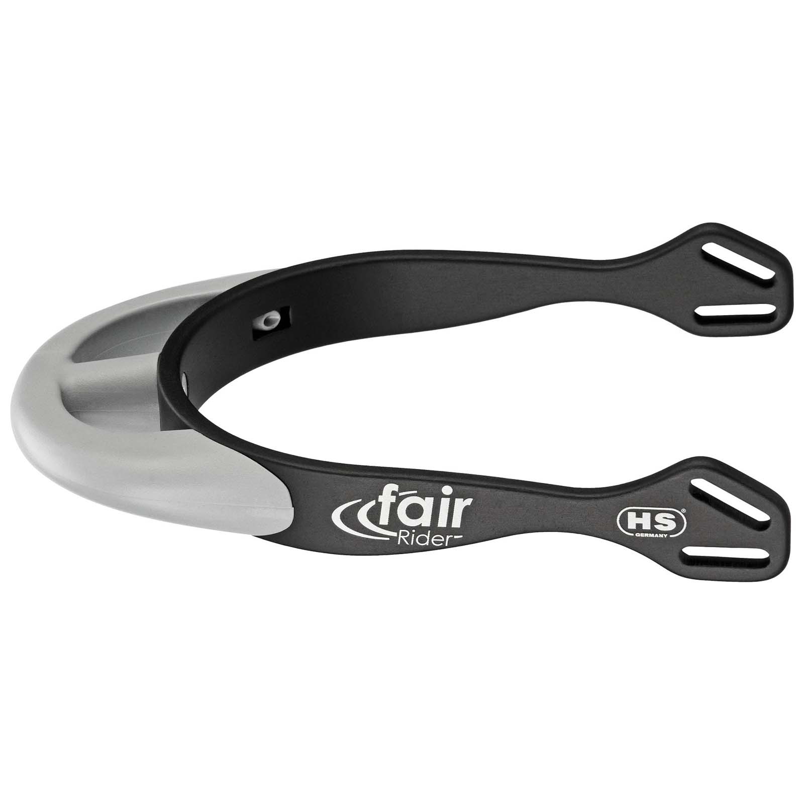 Black/Silver Éperons Sprenger FairRider Aluminium  arrondis 25 mm