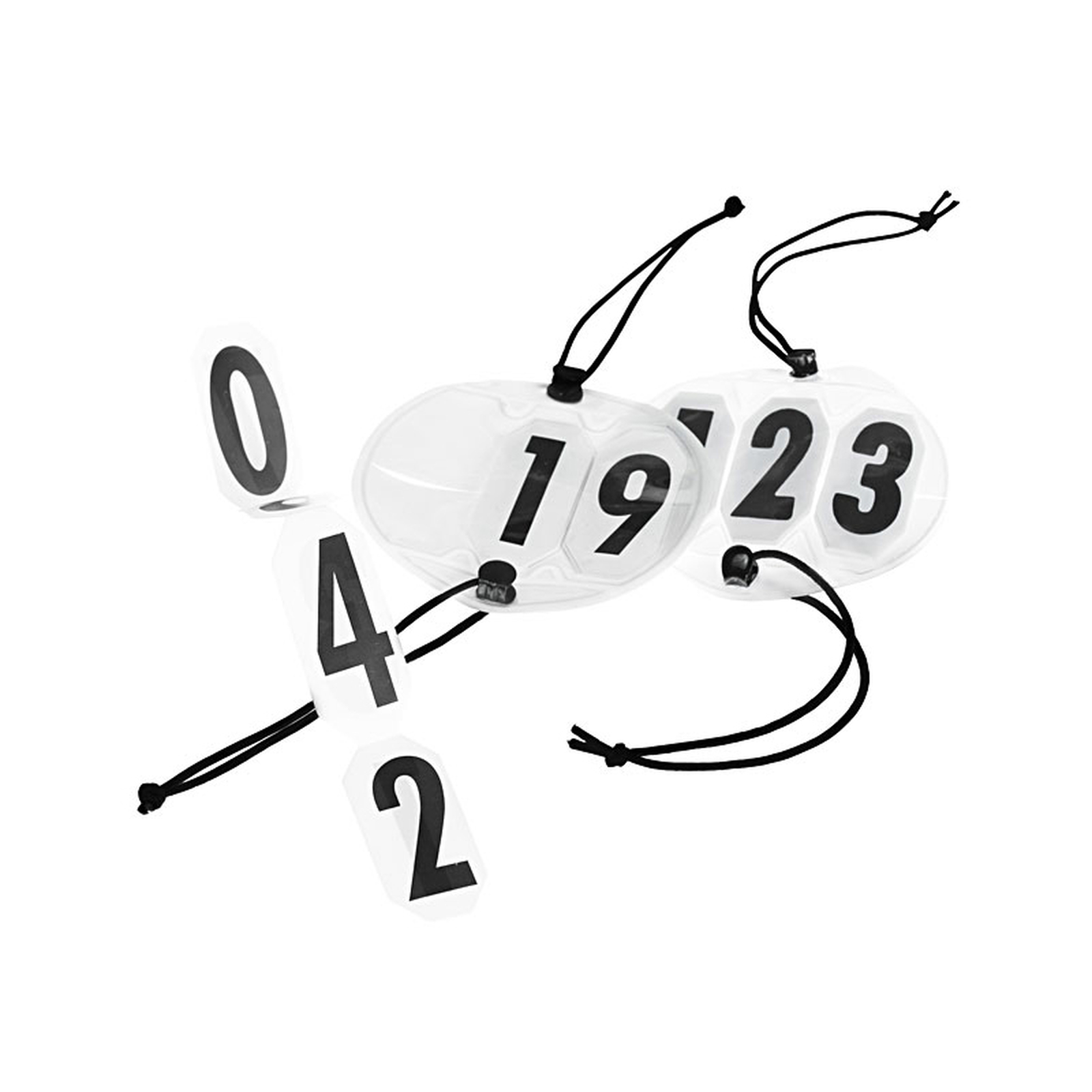 Porte-numéro de dossard de concours avec jeu de numéros Horze